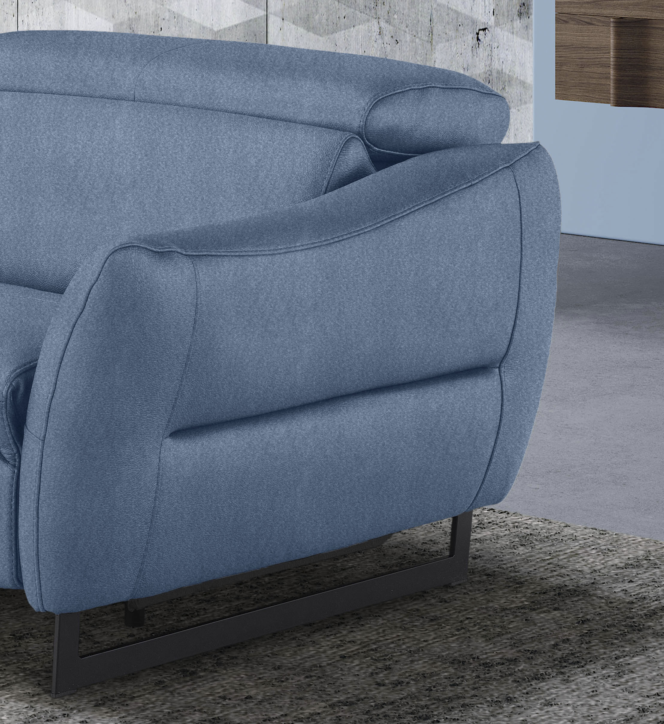 Thumbnail - Egoitaliano 2,5-Sitzer "Dafne, elegantes Designsofa mit hohem Sitzkomfort", wahlw. mit elektrischer Relaxfunktion, Kopft...