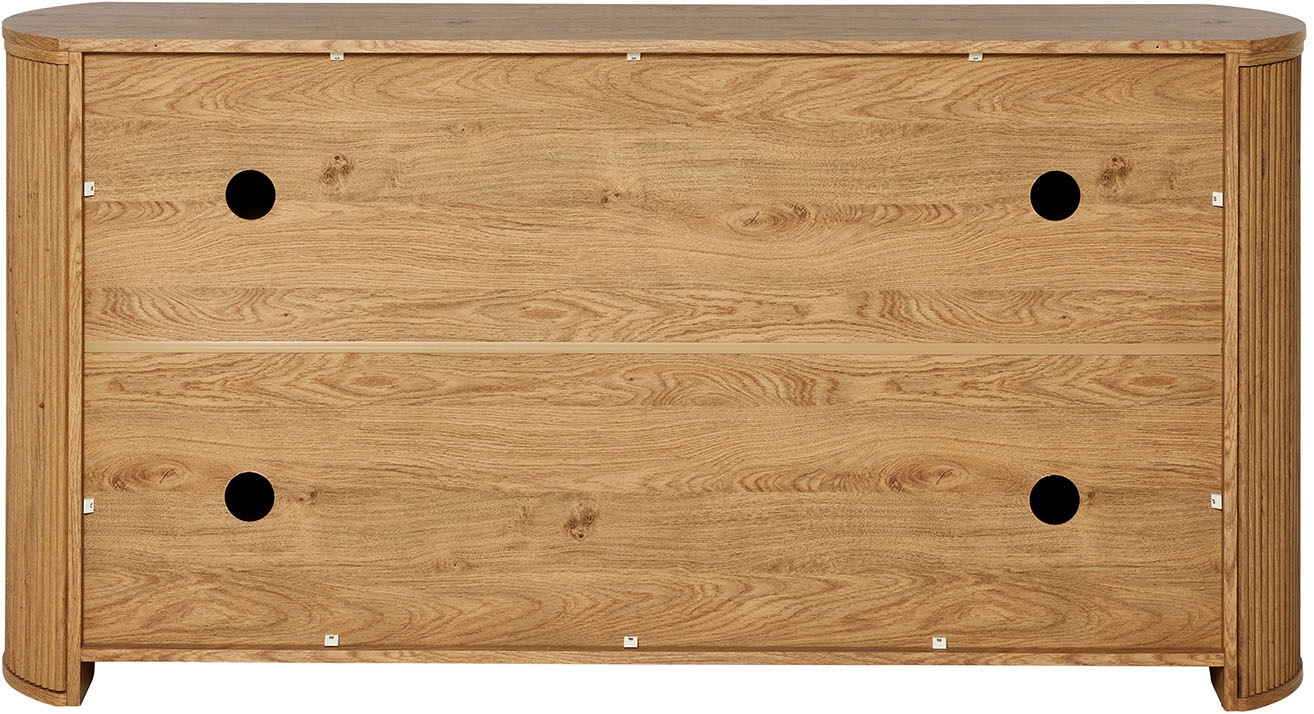 Jahnke Sideboard »MOON SB 160«, (1 St.), Sideboard, 2 Türen & 3 Schubladen, abgerundet, Breite ca. 160 cm