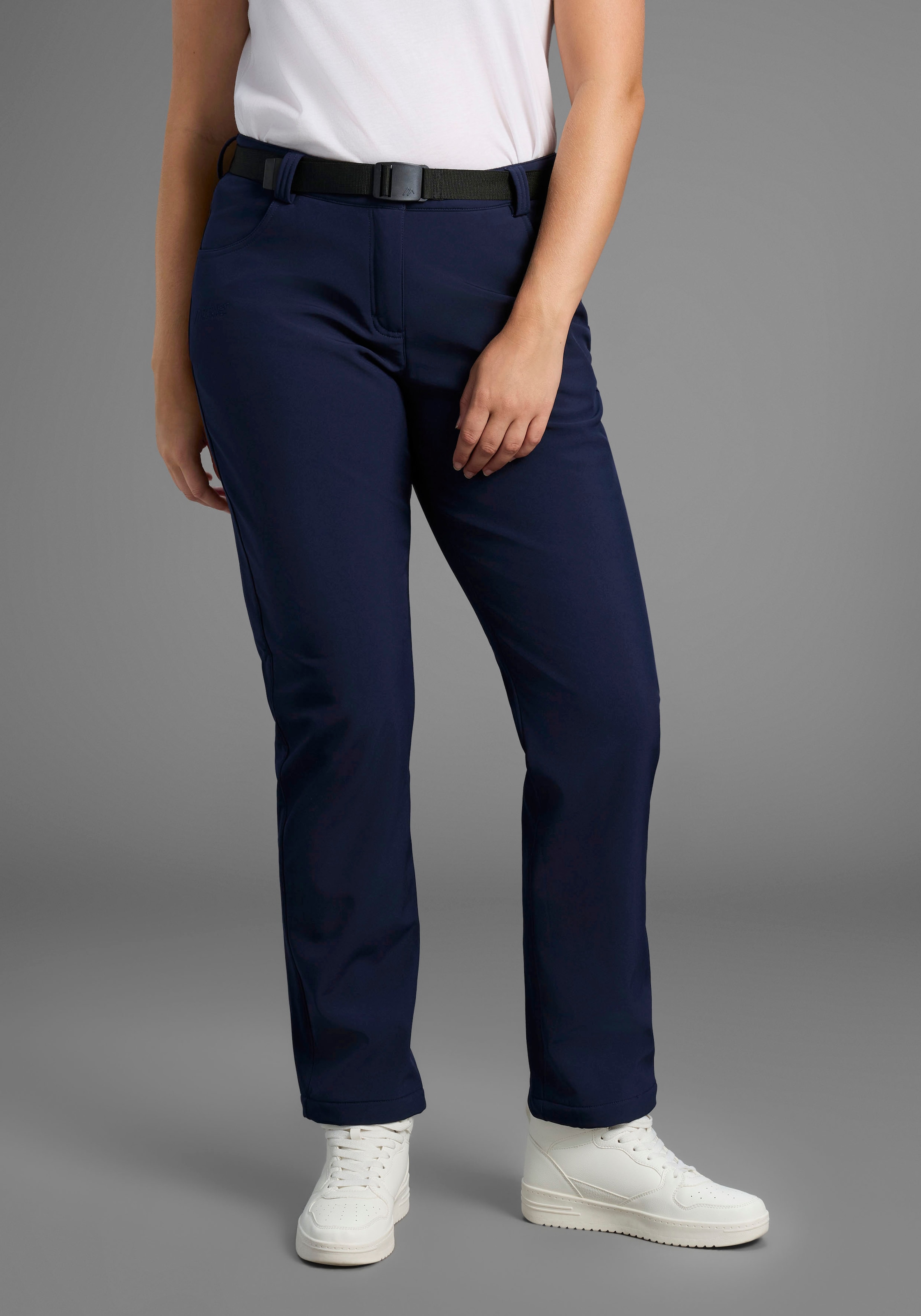 Maier Sports Softshellhose "DA-HOSE EL. SOFTSH. PERLIT W" mit winddichter 3-Lagen-Konstruktion, atmungsaktiv, wasserabweisend