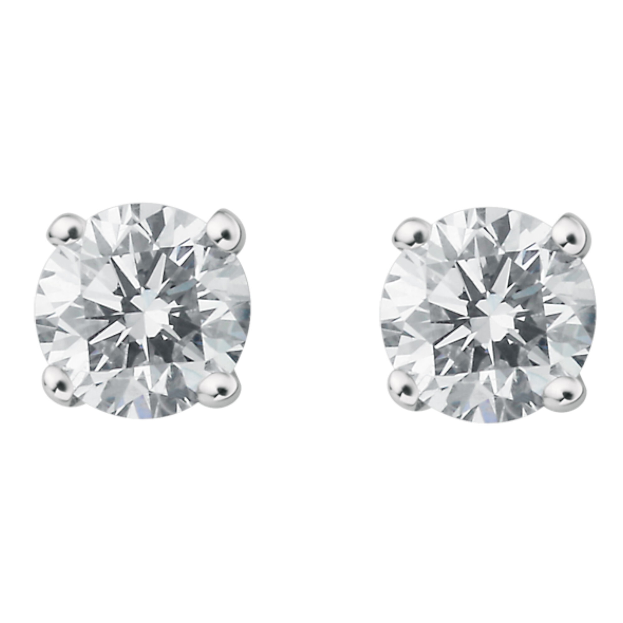 ONE ELEMENT Paar Ohrhänger »0.25 ct Diamant Brillant Ohrringe Ohrstecker aus 585 Weißgold«, Damen Gold Schmuck