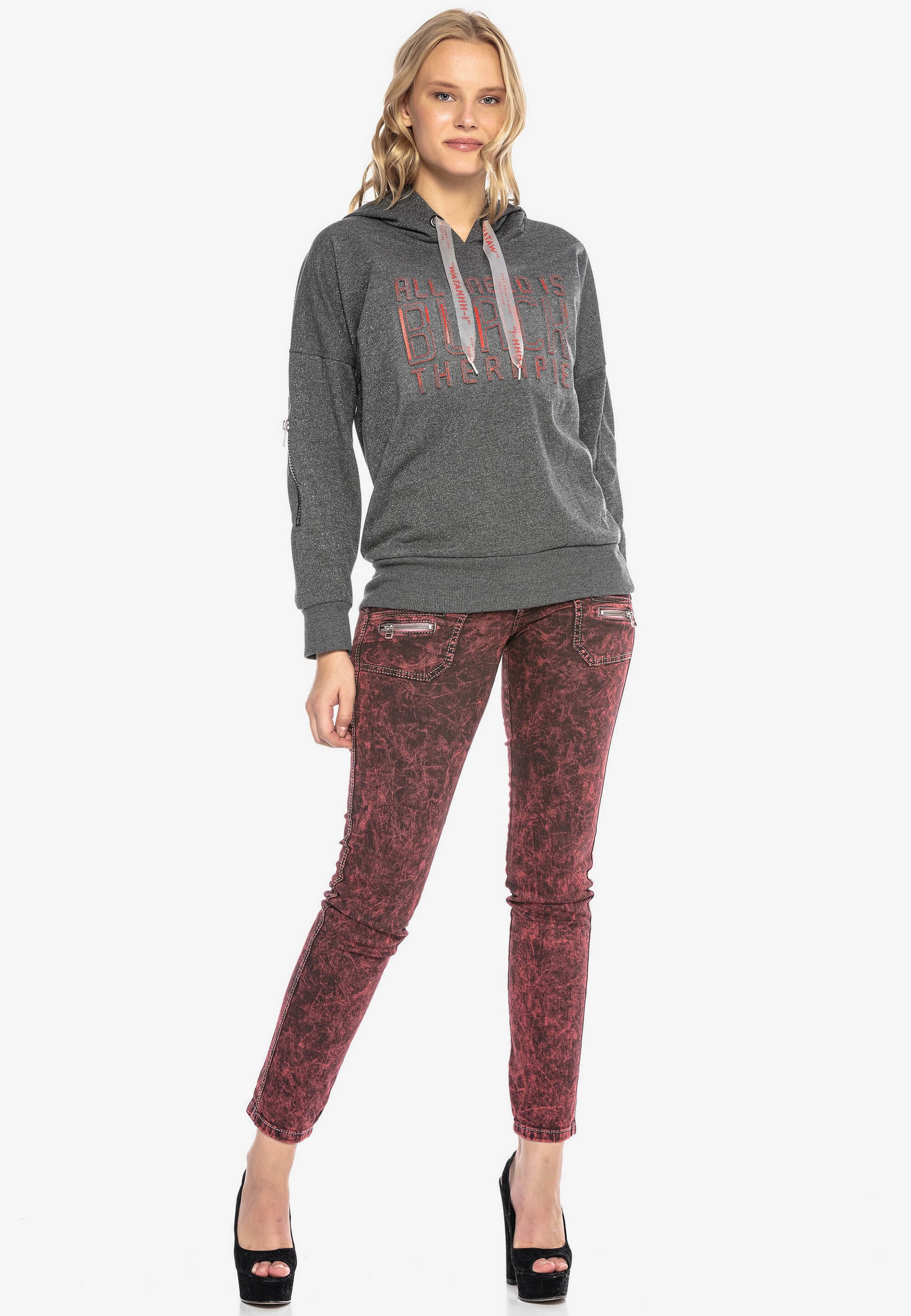 Cipo & Baxx Kapuzenpullover »WL246« 1 mit Kapuze