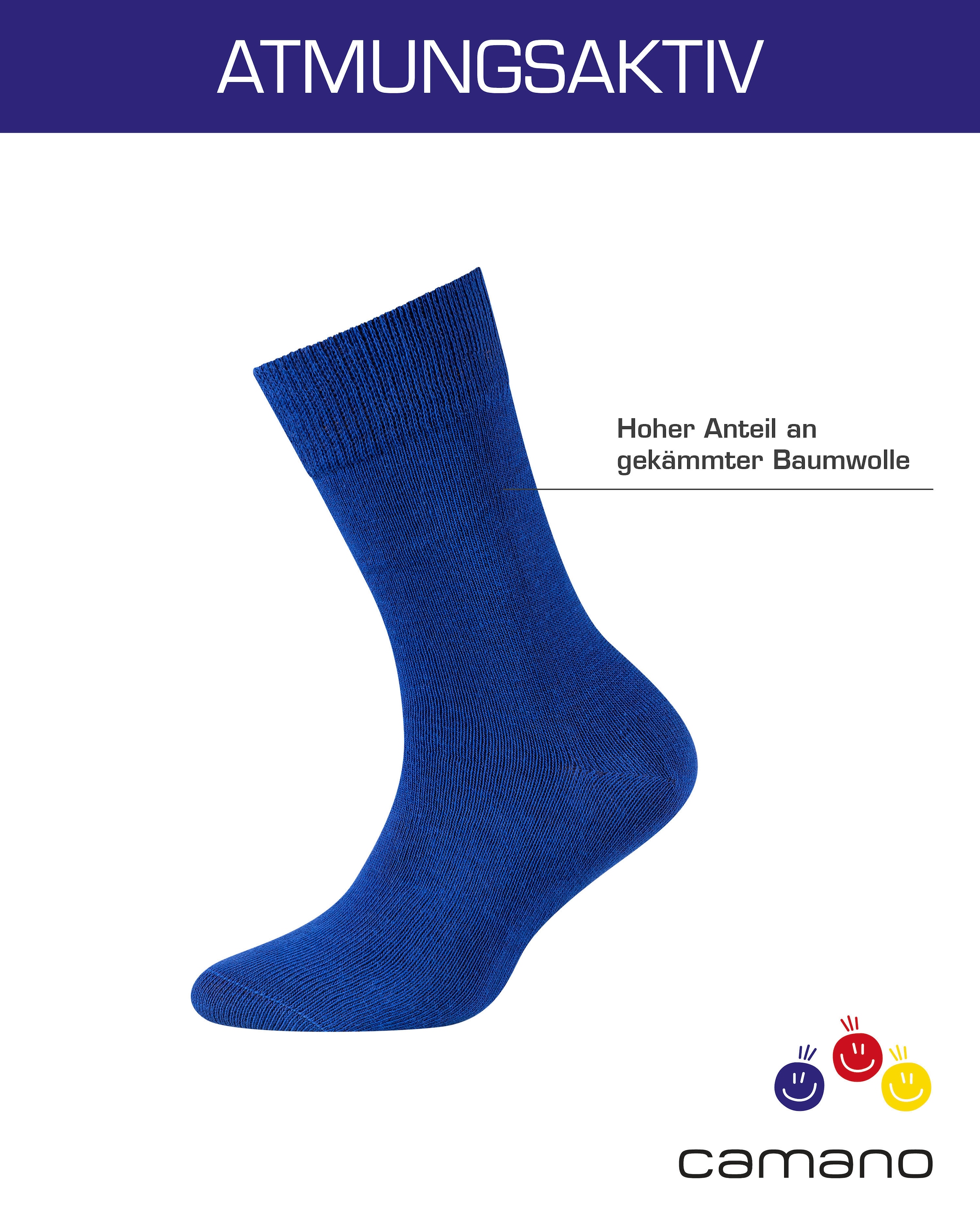 Camano Socken, (Packung, 6 Paar)