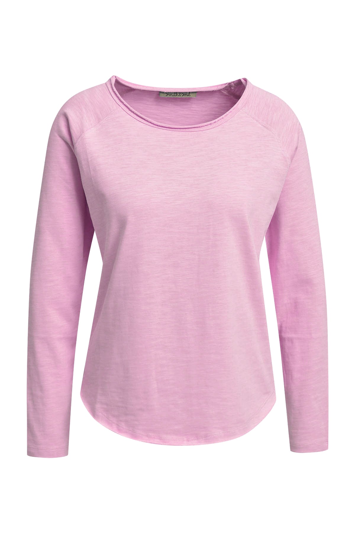 Smith & Soul Rundhalsshirt mit offenen Kanten