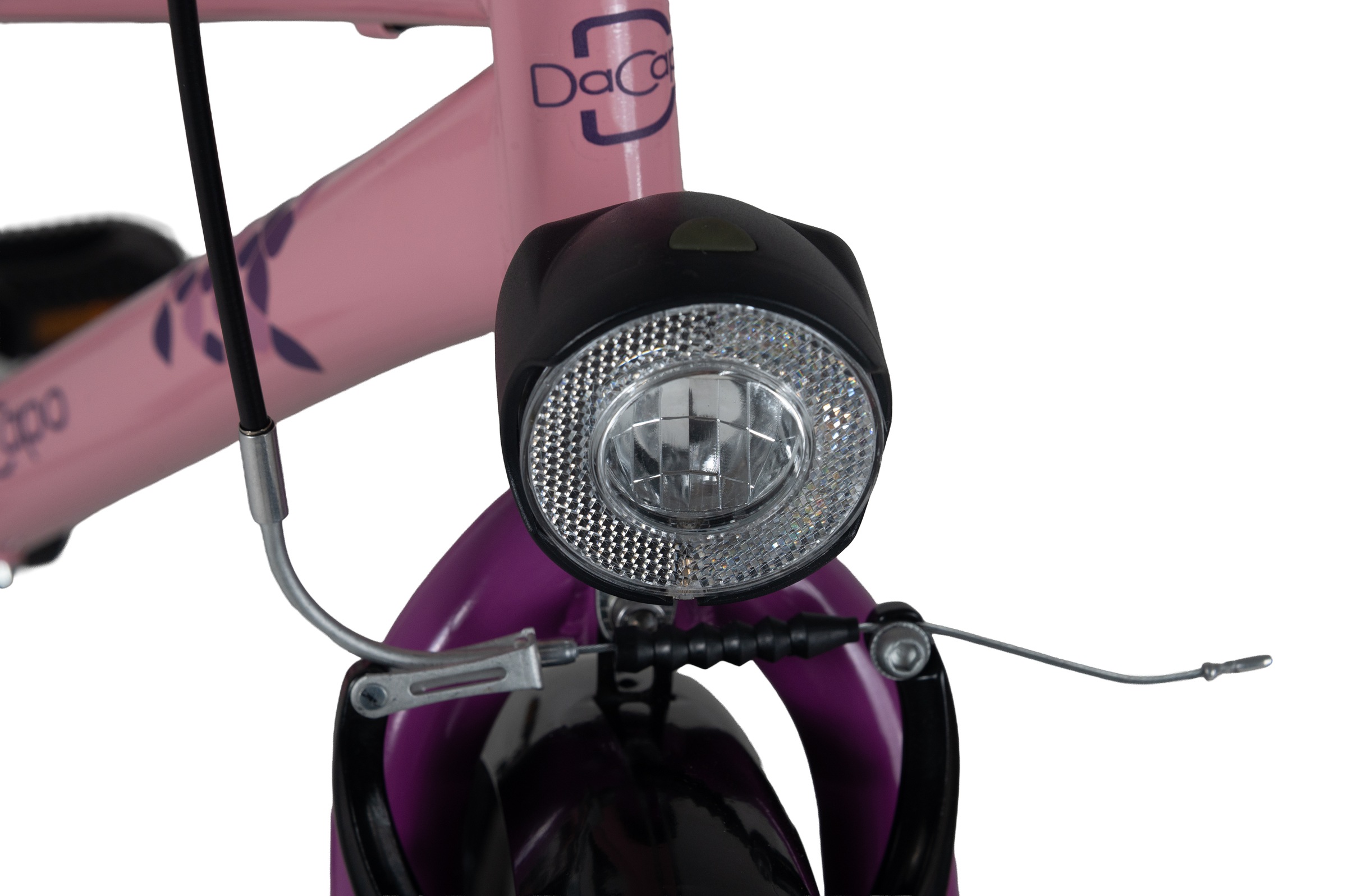 Dacapo Kinderfahrrad »20" Cindy Rosa 1 Gang RH 27 cm mit Beleuchtung - Ab 6 Jahre« 1 Gang ohne Schaltung