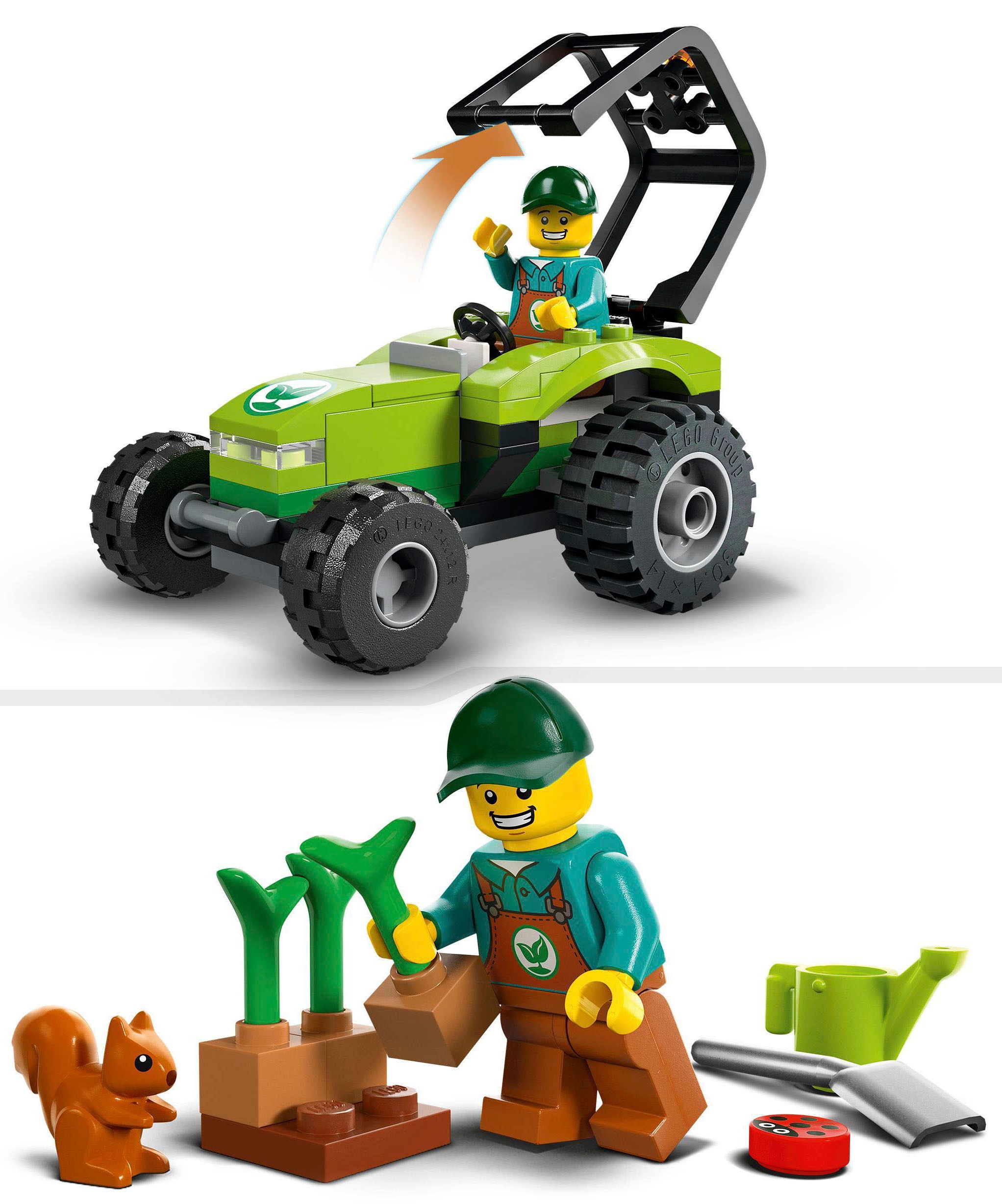LEGO® Konstruktionsspielsteine »Kleintraktor (60390), LEGO® City«, (86 St.), Made in Europe