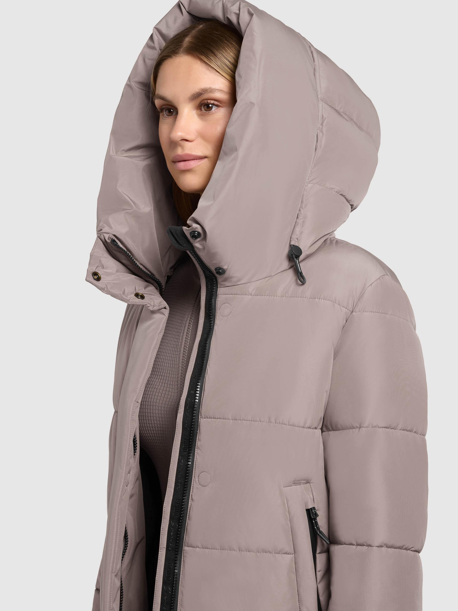 khujo Steppmantel »Soulani5 Matt« warmer Wintermantel mit Kapuze