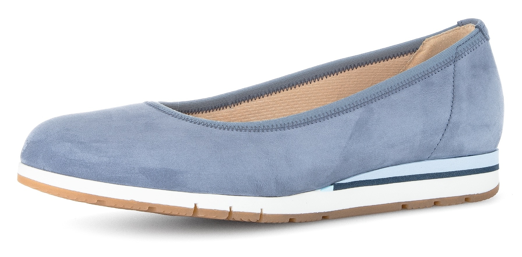 Gabor Ballerina "FLORENZ", Keilabsatz, Schupfschuh, Komfortschuh in Schuhwe günstig online kaufen