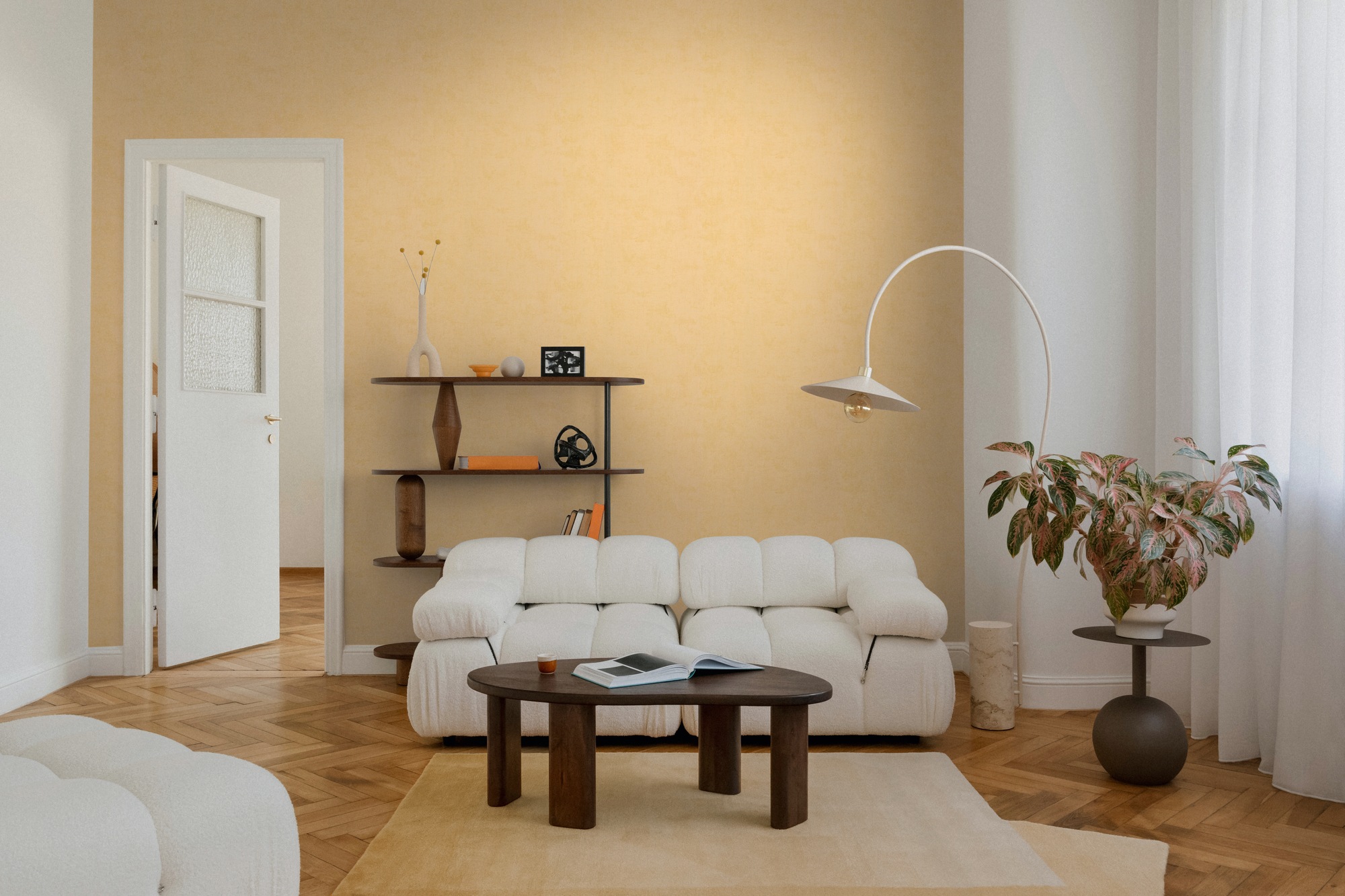 A.S. Création Vliestapete »Schlichte Tapete in feiner Leinenstruktur« matt strukturiert Zarte Struktur für eine ruhige, wohnliche Atmosphäre