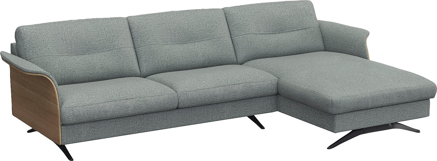 FLEXLUX Ecksofa "Glow, super bequem durch hochwertigem Sitzaufbau mit Feder günstig online kaufen