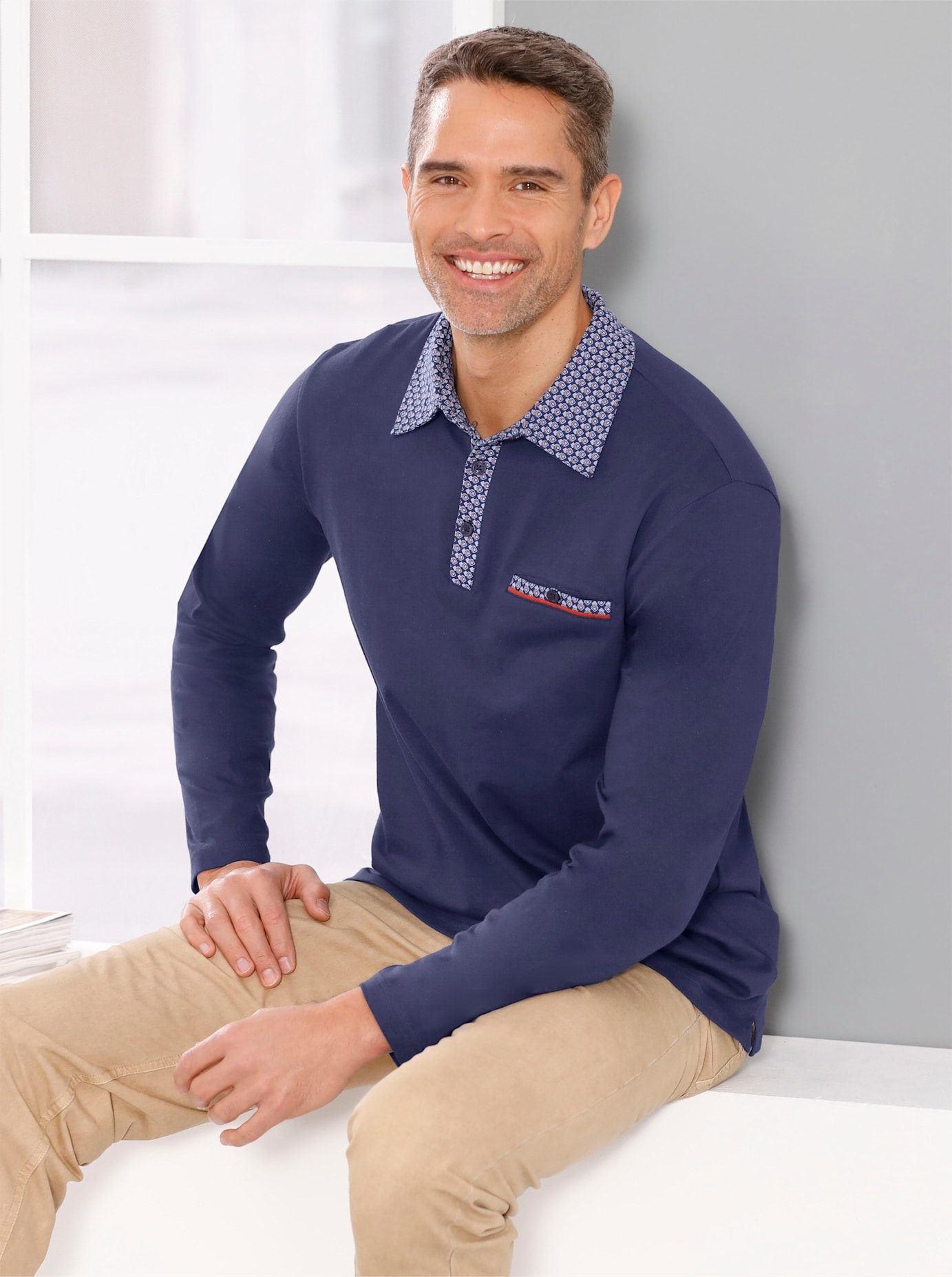Classic Poloshirt "Langarm-Poloshirt", 1 Stk. günstig online kaufen