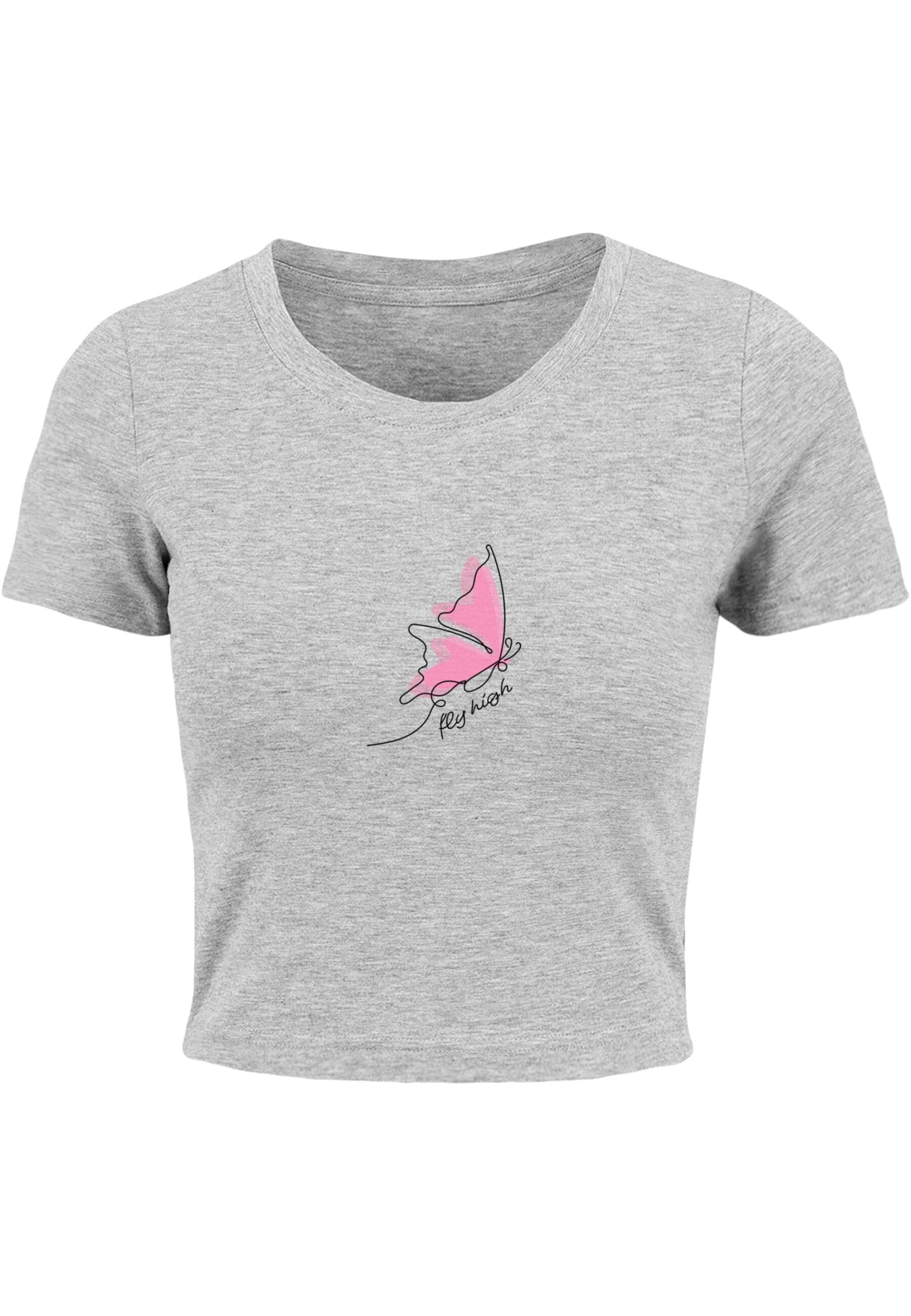 Merchcode T-Shirt "Merchcode Damen Ladies Fly High Cropped Tee" 1 Stk. tlg. günstig online kaufen