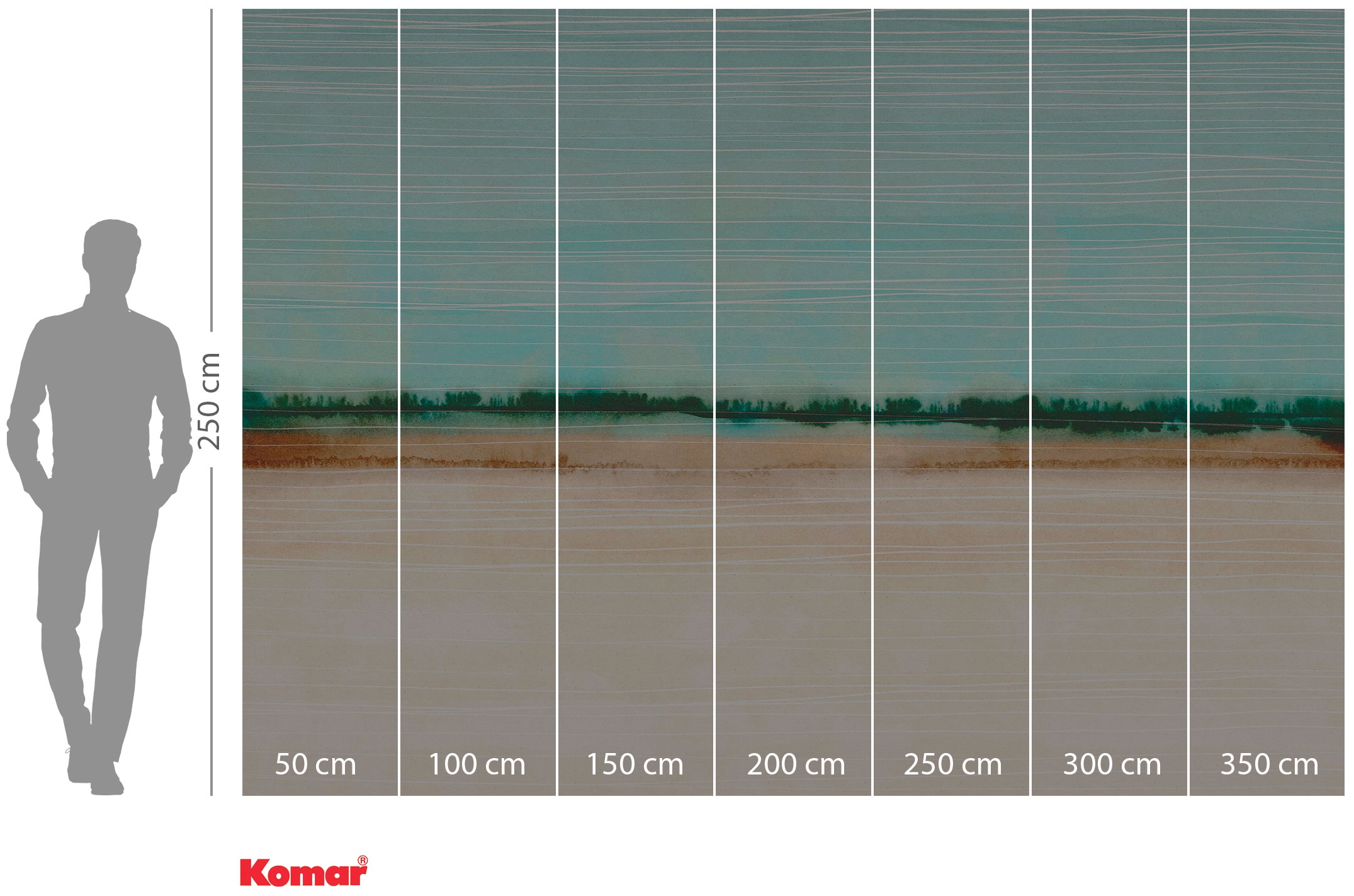 Komar Vliestapete »Digitaldruck Vlies -  Drift - Größe 350 x 250 cm« bedruckt glatt Wohnzimmer, Schlafzimmer