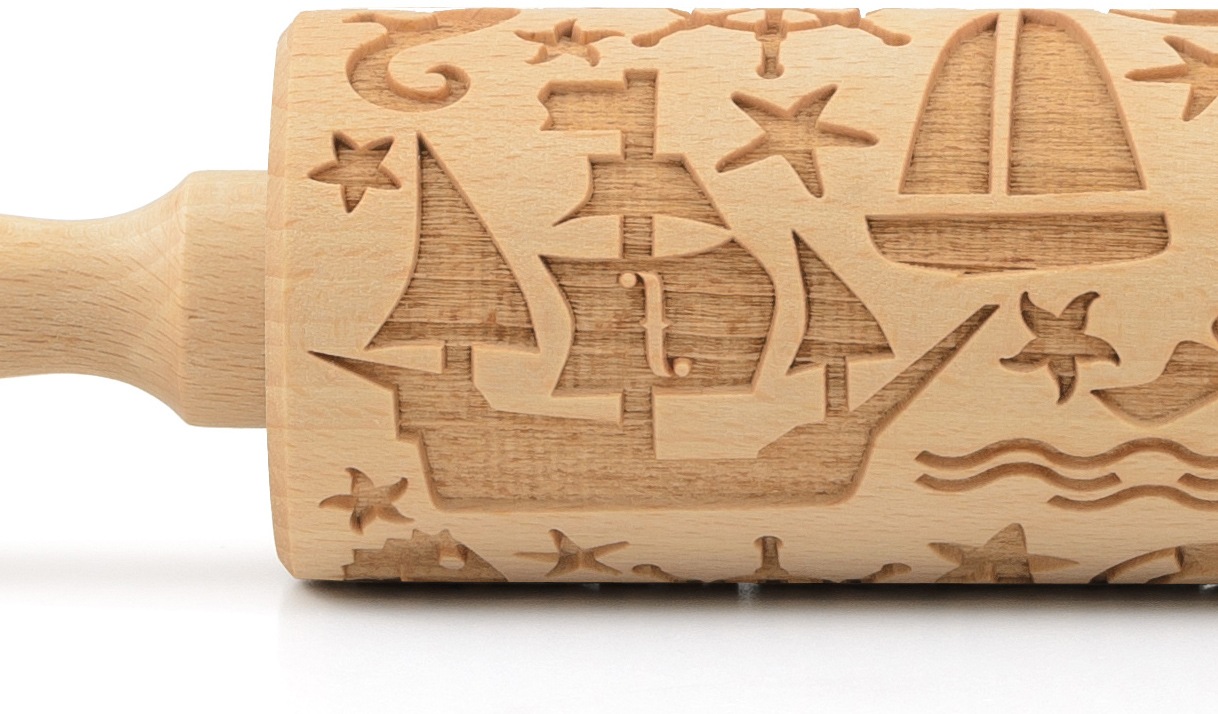 folkroll Teigroller »3D-Motiv-Teigrolle«, Maritim
