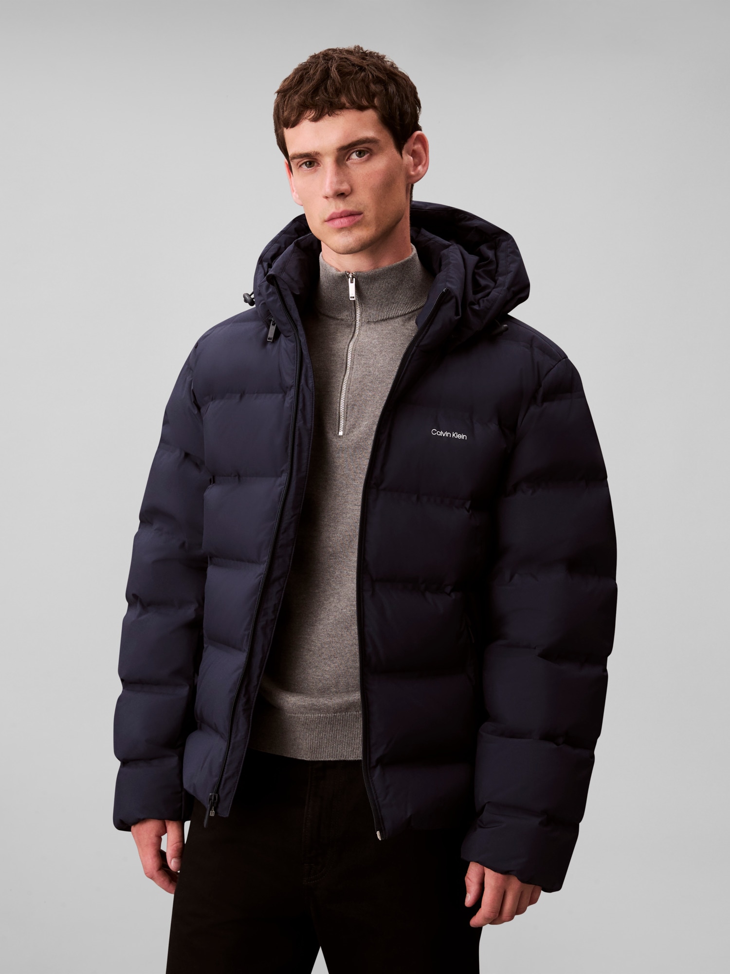 Calvin Klein Steppjacke "LS QUILTED BONDED CHANNEL HD PUF", ohne Kapuze, Mi günstig online kaufen