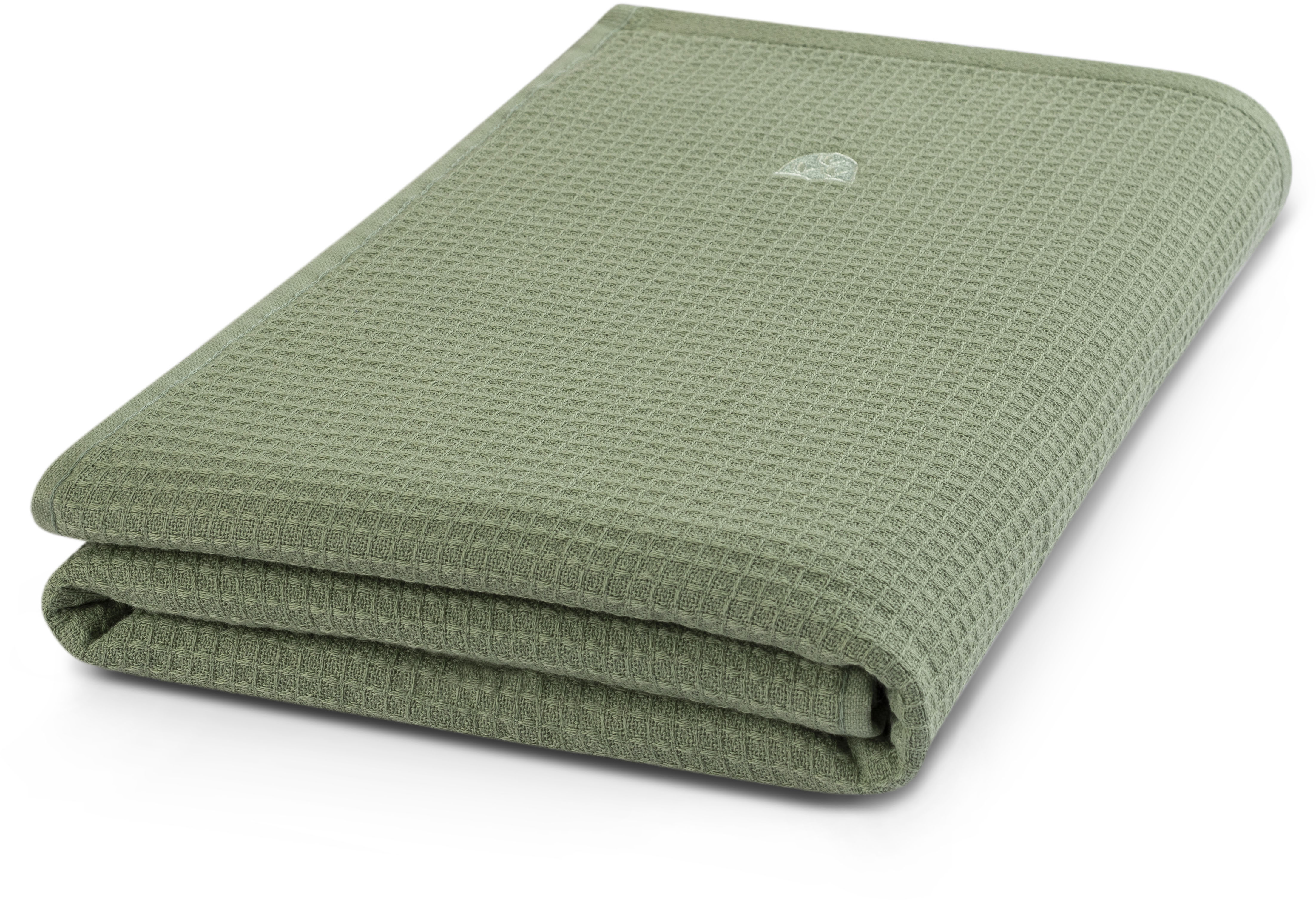 Duschtuch ROSS, B:70cm L:140cm, grün, Frottier, Baumwolle, Handtücher, "Waffelpique", 100% Baumwolle