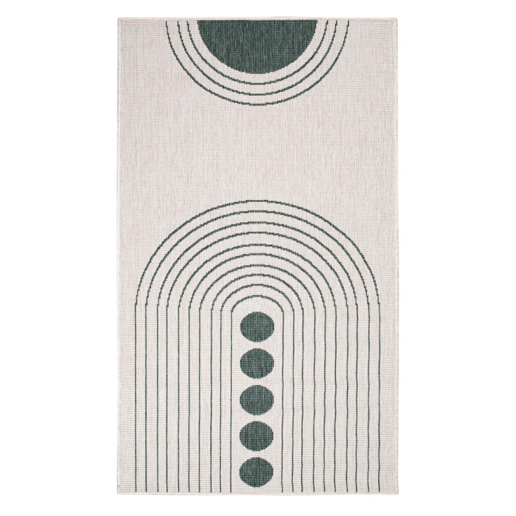 Carpet City Outdoorteppich »DUO RUG 5739«, rechteckig, 5 mm Höhe, Wendeteppich Wetterfest In- & Outdoor, Balkon, Terrasse, Wohnzimmer