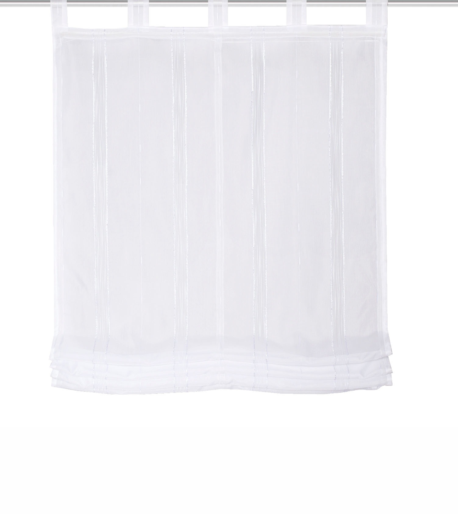 HOME WOHNIDEEN Raffrollo "ALNUR" mit Schlaufen freihängend Schlaufenrollo L günstig online kaufen