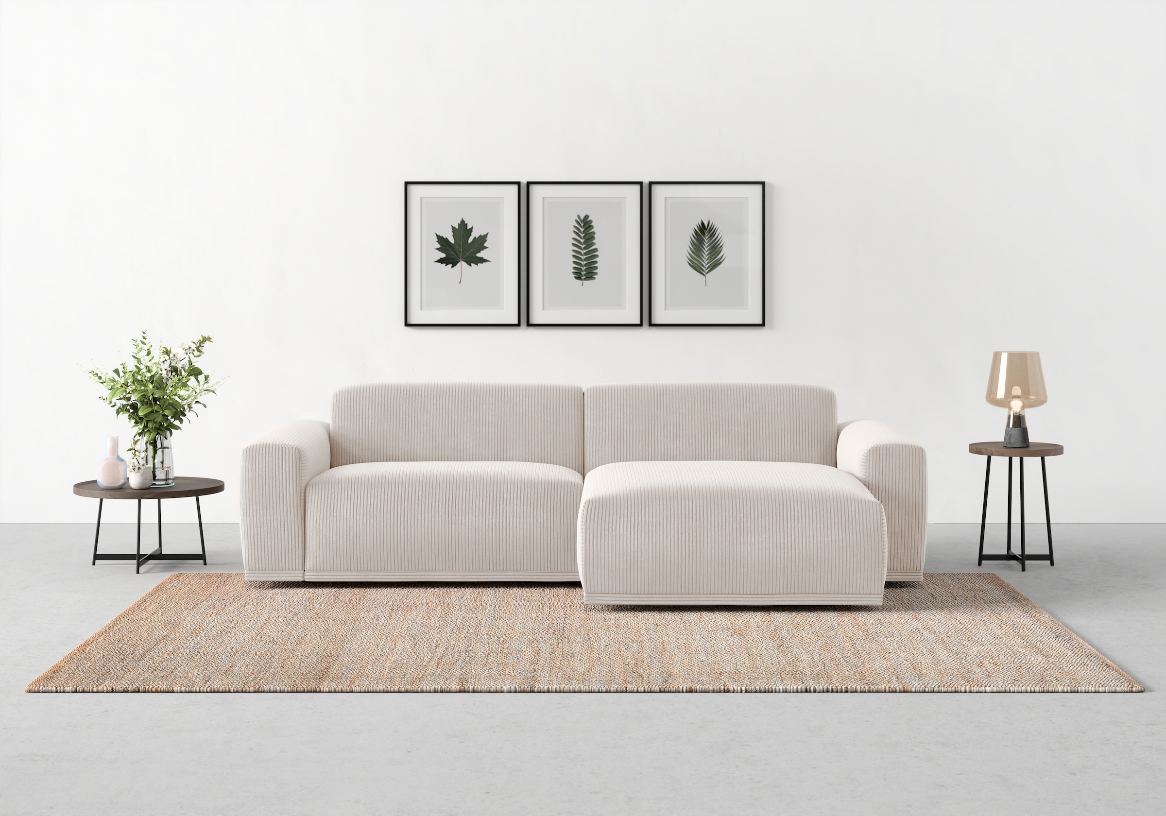 TRENDMANUFAKTUR Ecksofa "Braga, mit hochwertigem Kaltschaum, L-Form, in Cor günstig online kaufen
