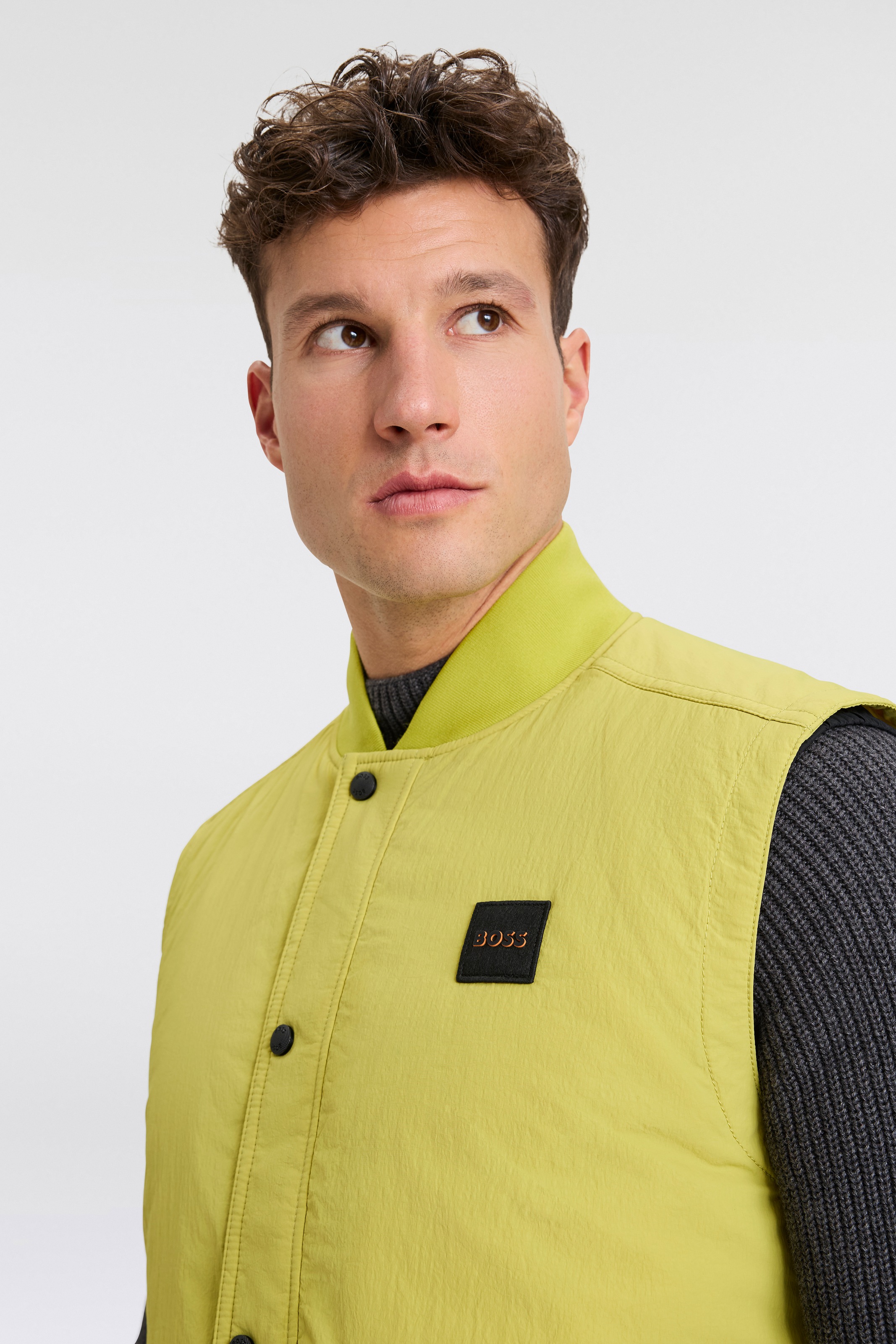 BOSS ORANGE Kurzweste »Ocomo«, mit Markenlabel