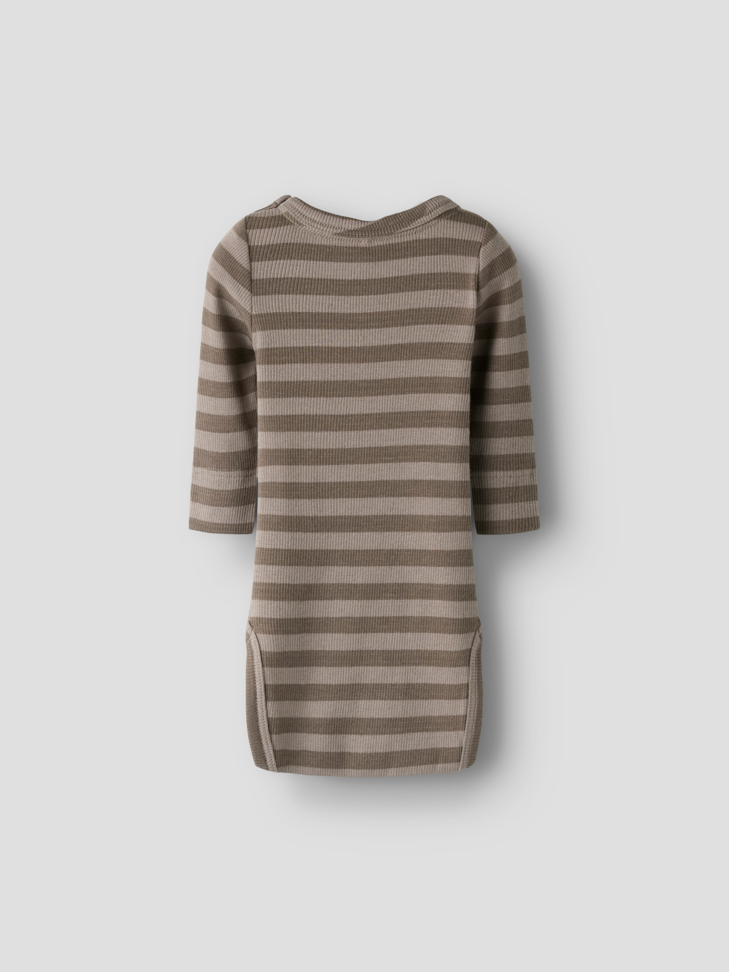"Langarmbody NAME IT ""NBNBANIO LS BODY NOOS"", Jungen, Gr. 50, N-Gr, beige (morel stripes:satellite), Jersey, Obermaterial: 57% Baumwolle, 38%