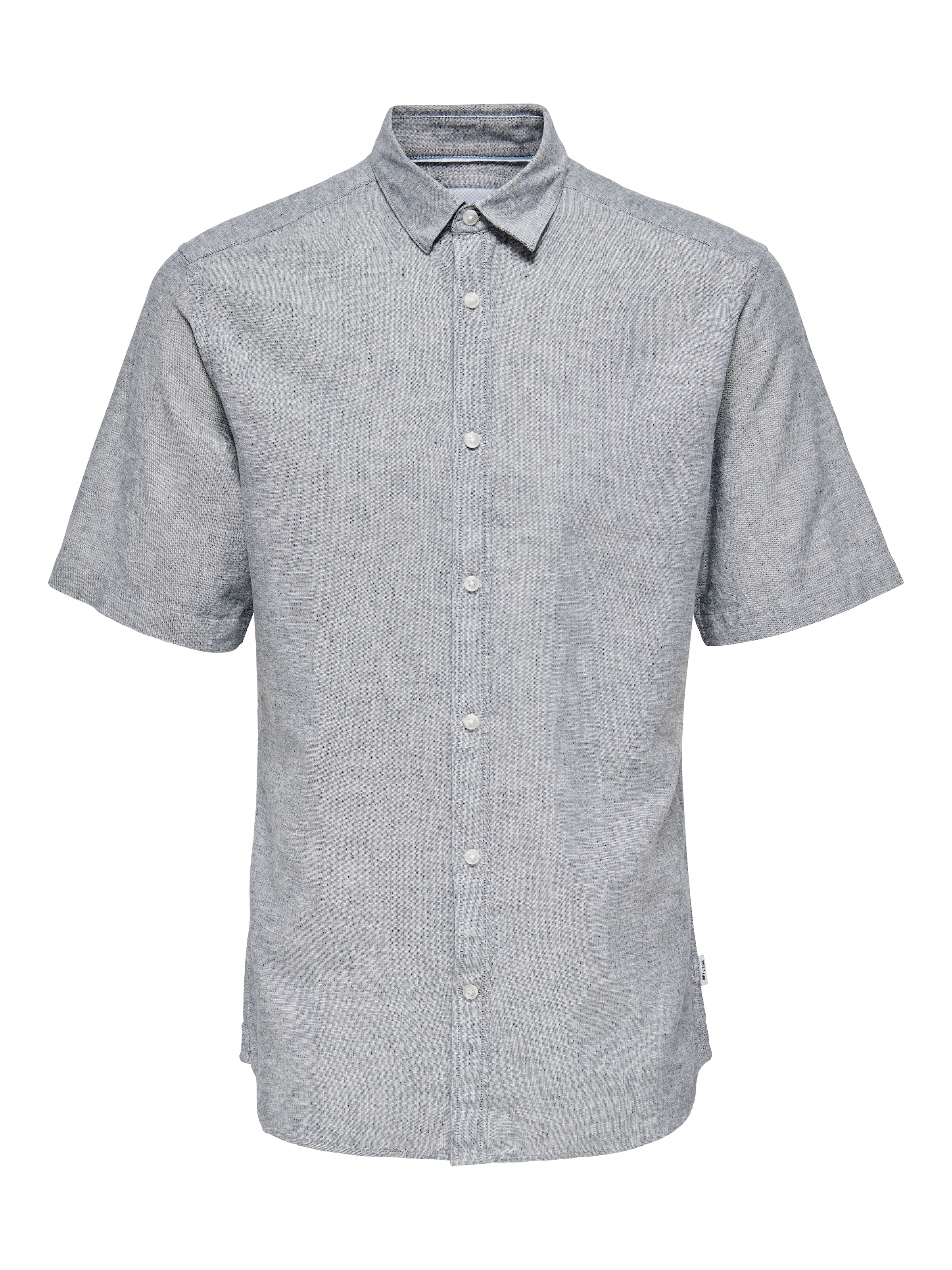 ONLY & SONS Kurzarmhemd »ONSCAIDEN SS SOLID LINEN SHIRT NOOS«