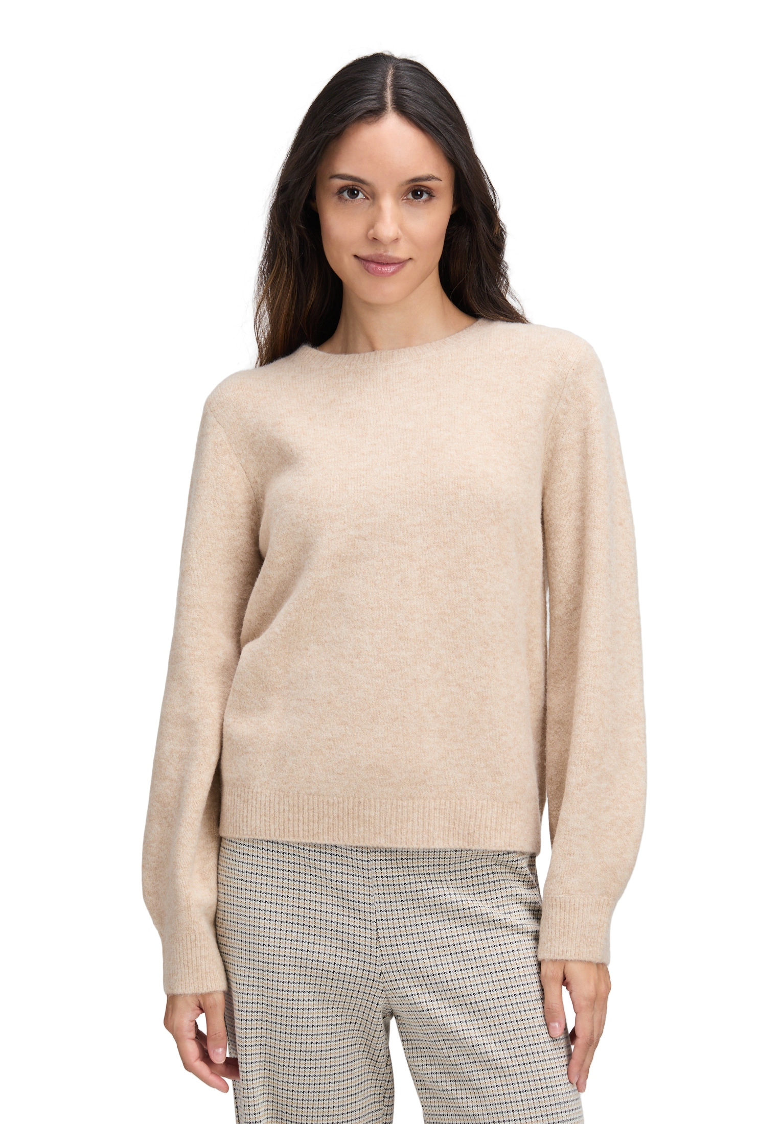 Cartoon Strickpullover "Damen mit Rundhalsausschnitt", 1 Stk. günstig online kaufen