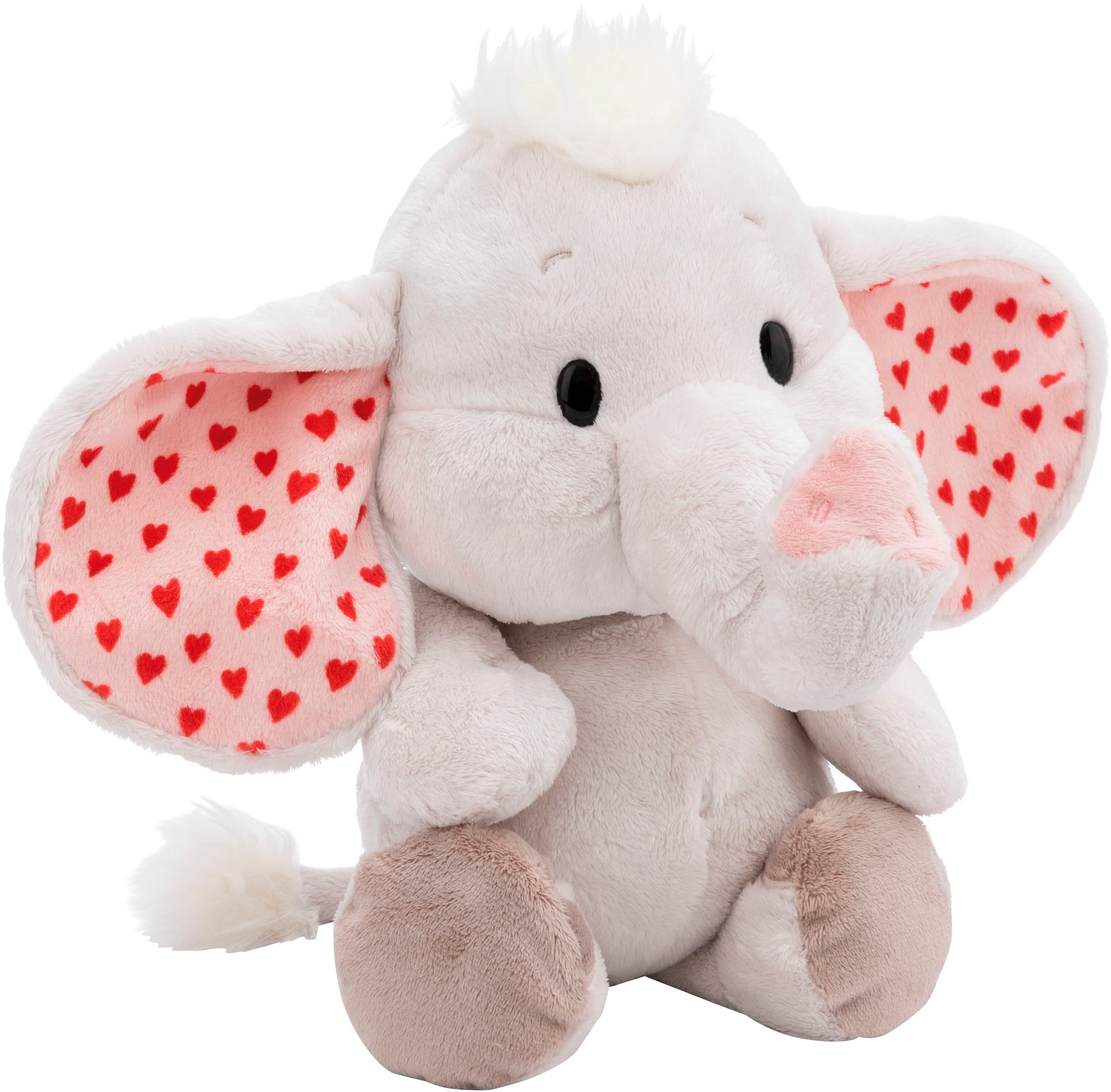 Kuscheltier »Love, Elefant hellgrau, 48 cm«, schlenkernd