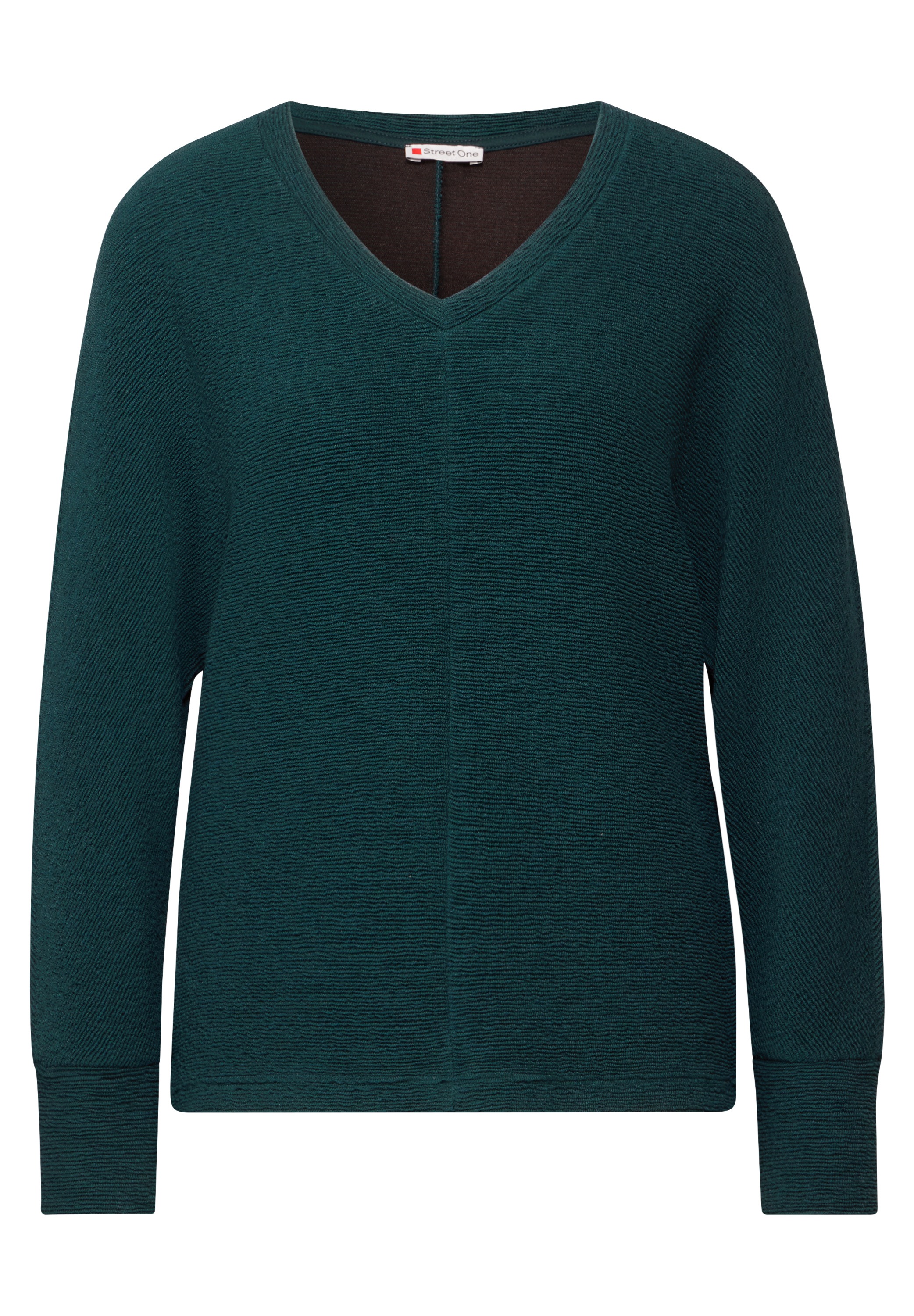 STREET ONE Langarmshirt, mit V-Ausschnitt