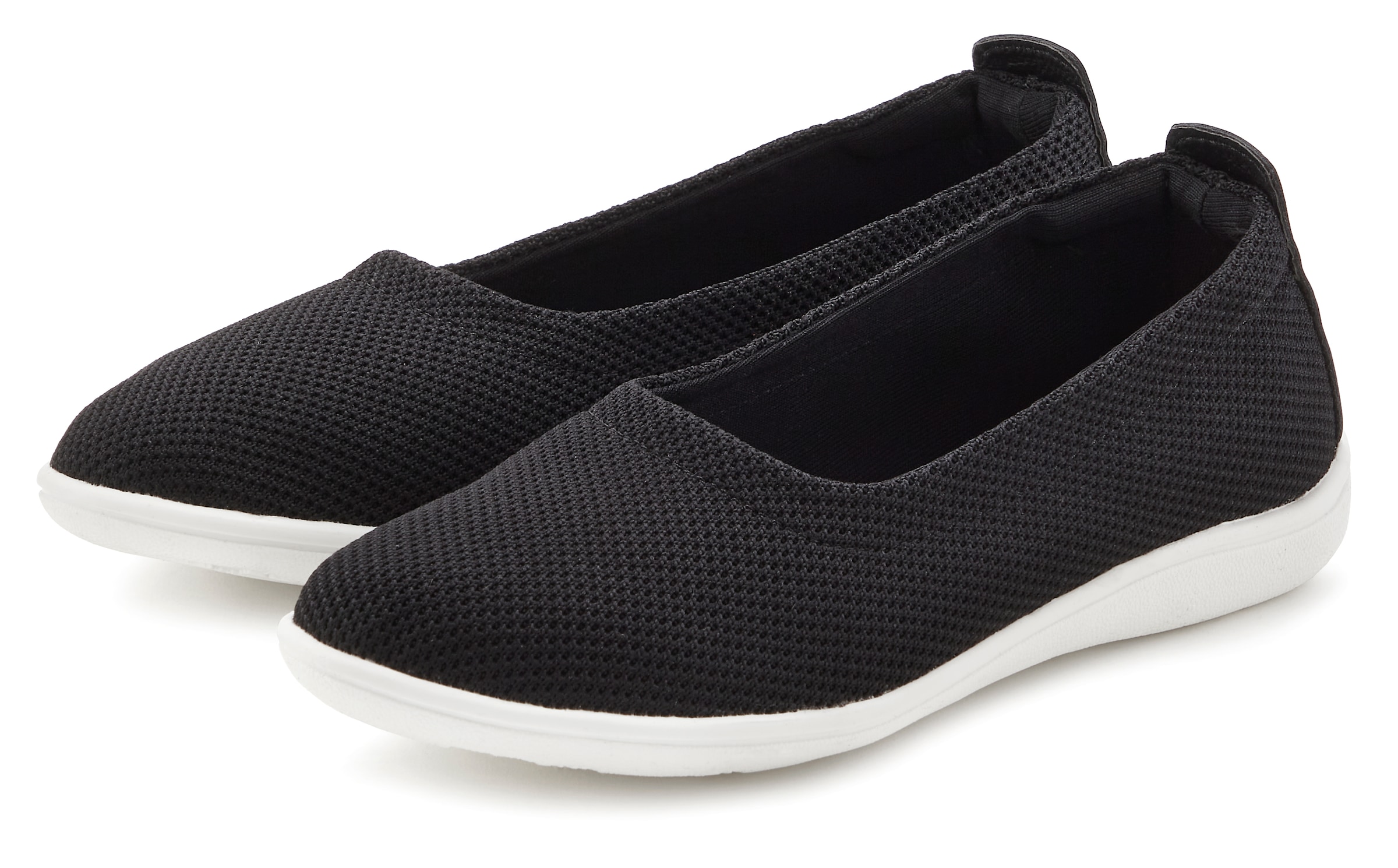 Vivance Slipper, Ballerina in leichter Mesh-Optik zum Reinschlüpfen VEGAN günstig online kaufen