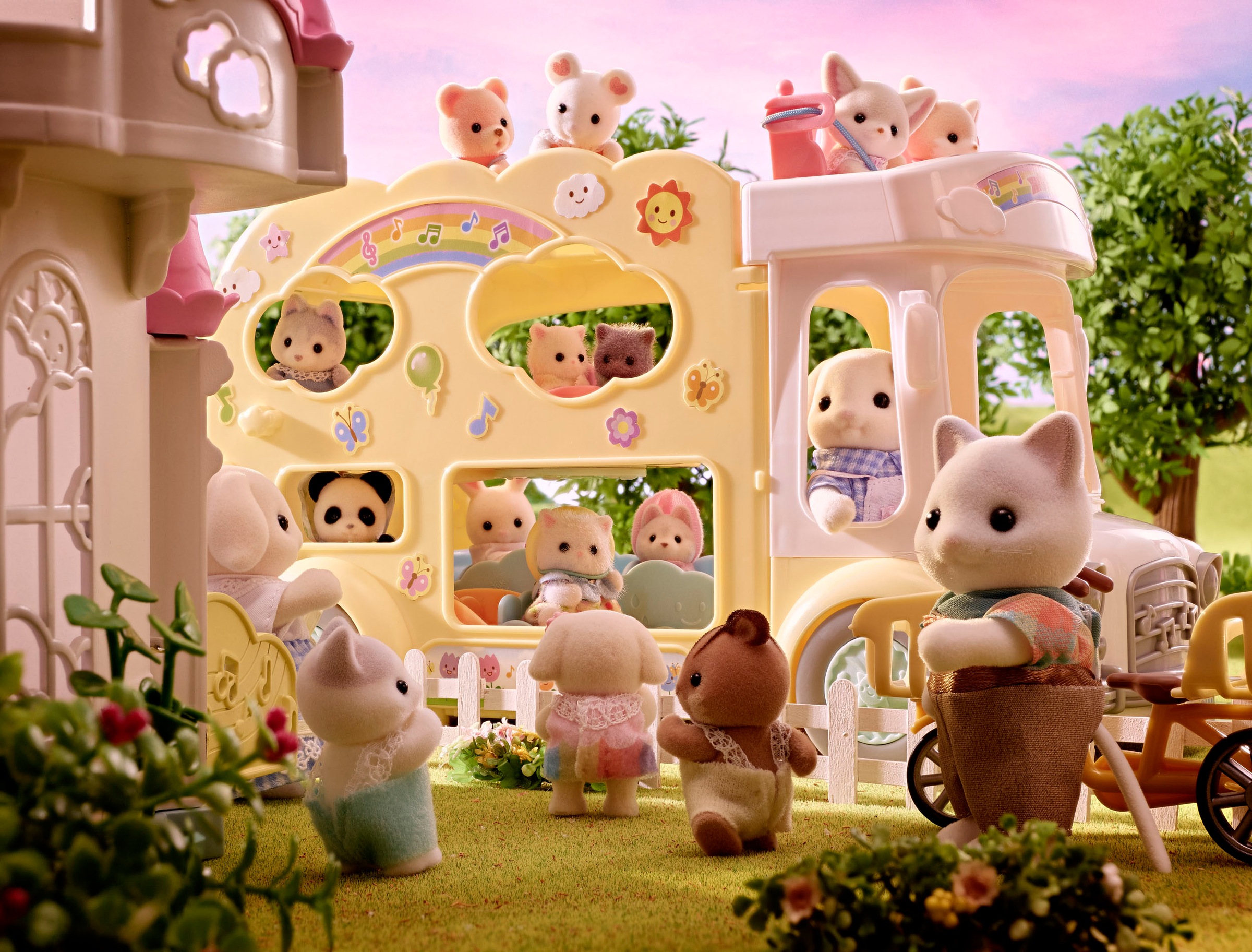 Sylvanian Families Spielwelt »Erlebniskindergarten - Sonnenschloss (5743)«