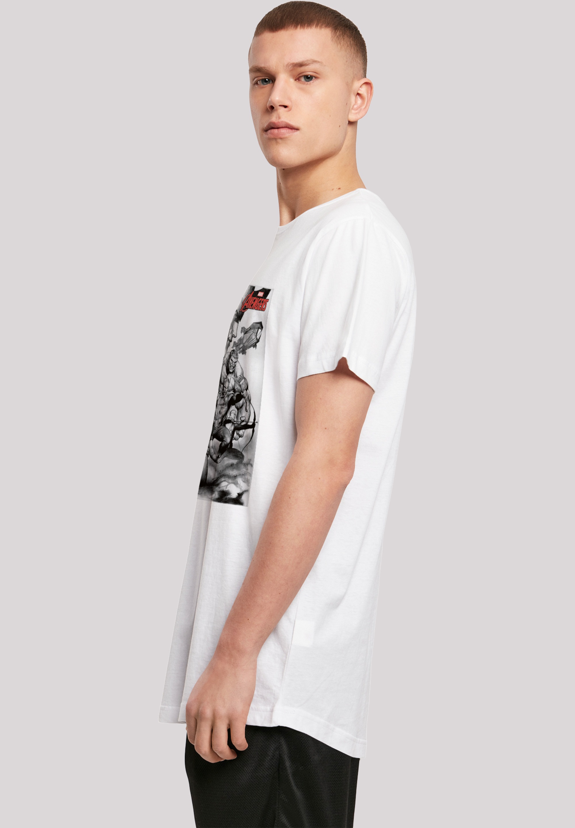F4NT4STIC T-Shirt »Marvel Superhelden Avengers Assemble Team Sketch'«, Print