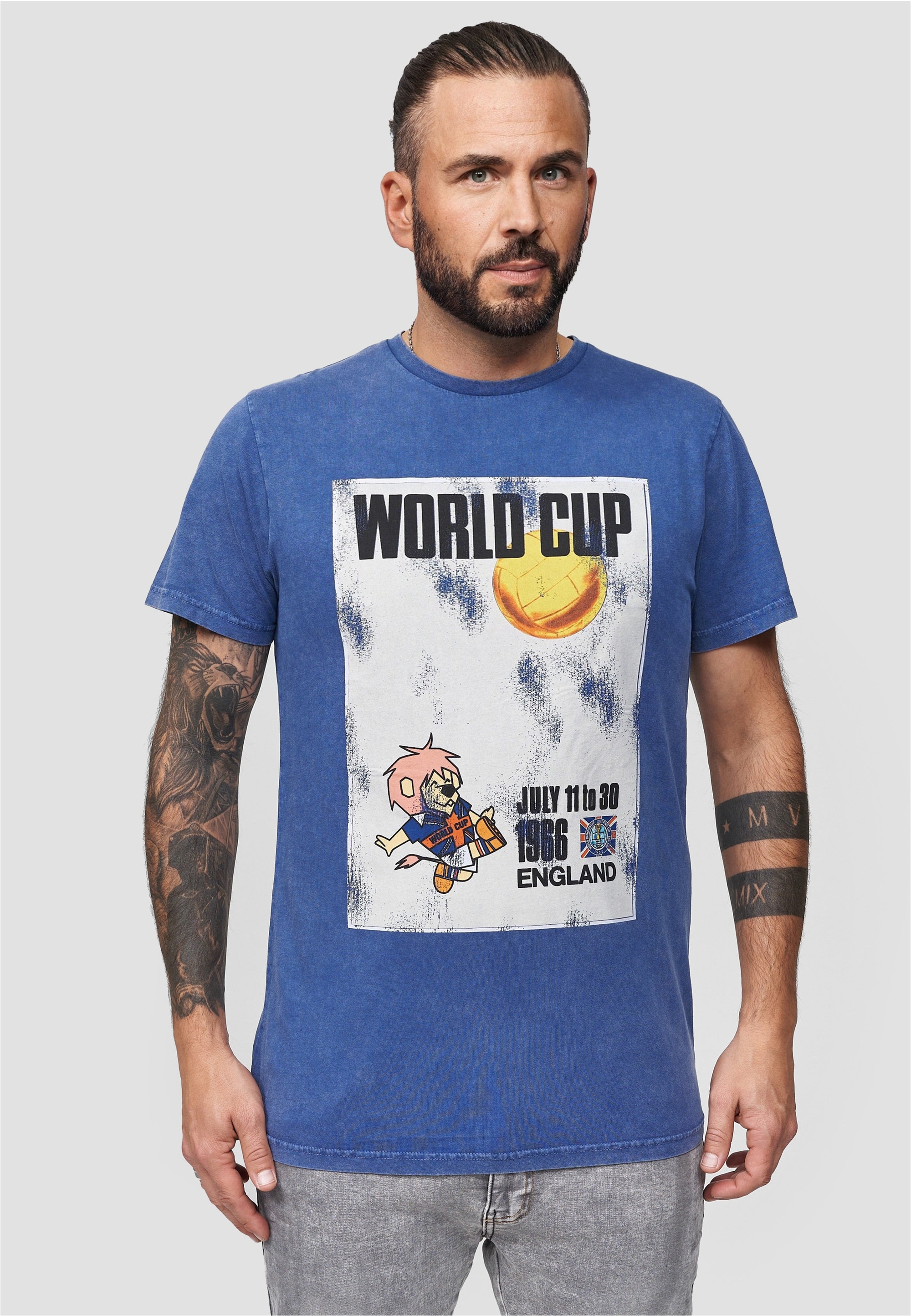 Recovered T-Shirt "FIFA World Cup 1966", 1 Stk. mit coolem FIFA-Print günstig online kaufen