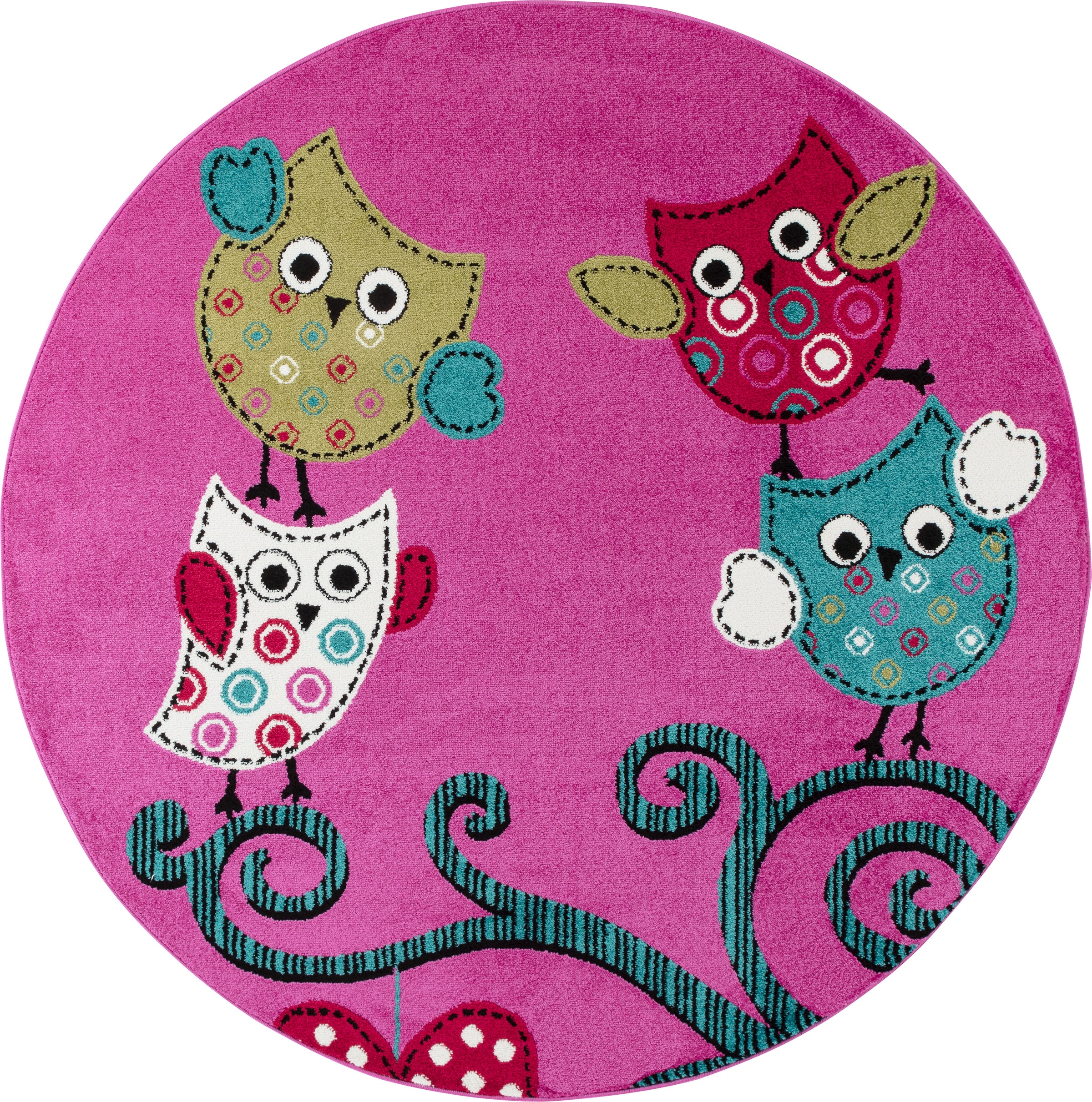 Ayyildiz Teppiche Kinderteppich "KIDS 420" rund 11 mm Höhe strapazierfähig günstig online kaufen