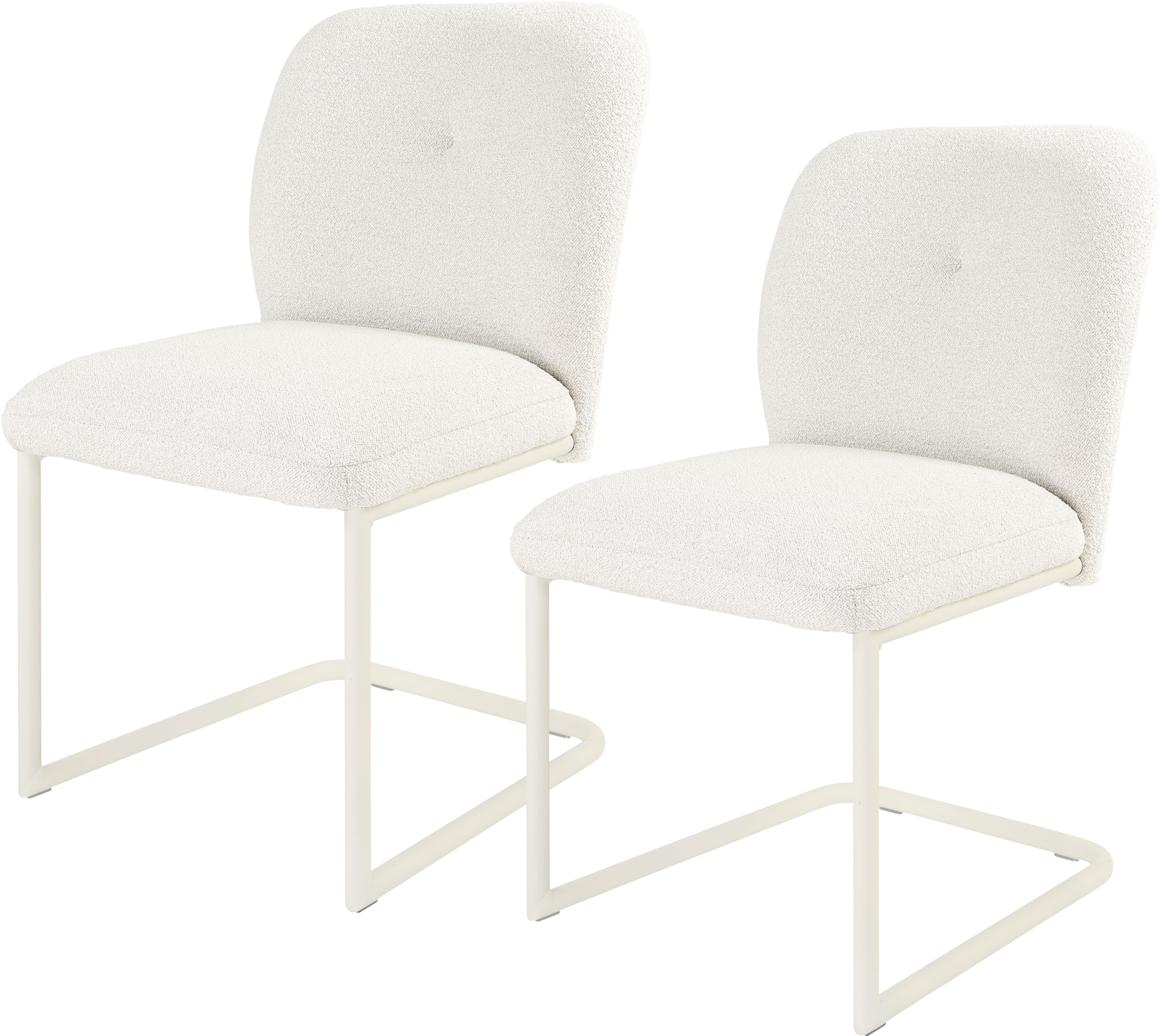 TOM TAILOR HOME Freischwinger "PEBBLE CHAIR", (Set), 2 St., Webstoff Bouclé günstig online kaufen