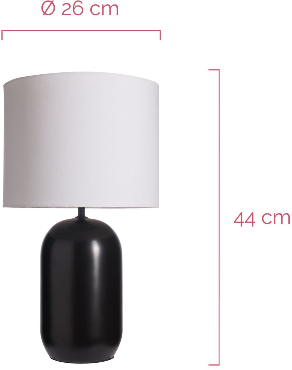 Pauleen Tischleuchte »Mystic Shine max 20W E14 Weiß/Schwarz 230V Stoff/Keramik« E14 1 Stk. IP20
