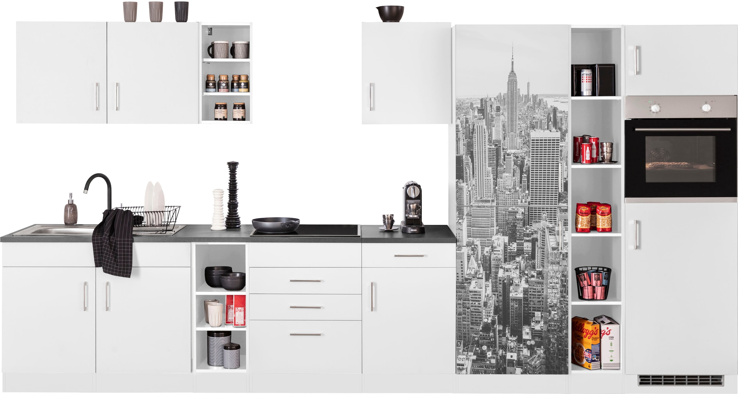 KOCHSTATION Küchenzeile "KS-Paris – Küchen mit einzigartigen Fotomotiven au günstig online kaufen