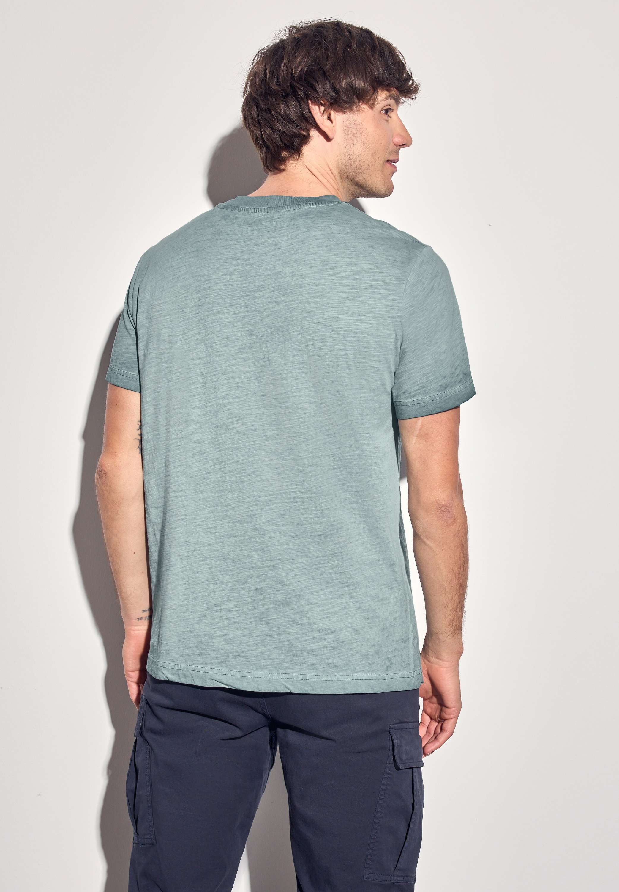 STREET ONE MEN T-Shirt, aus reiner Baumwolle