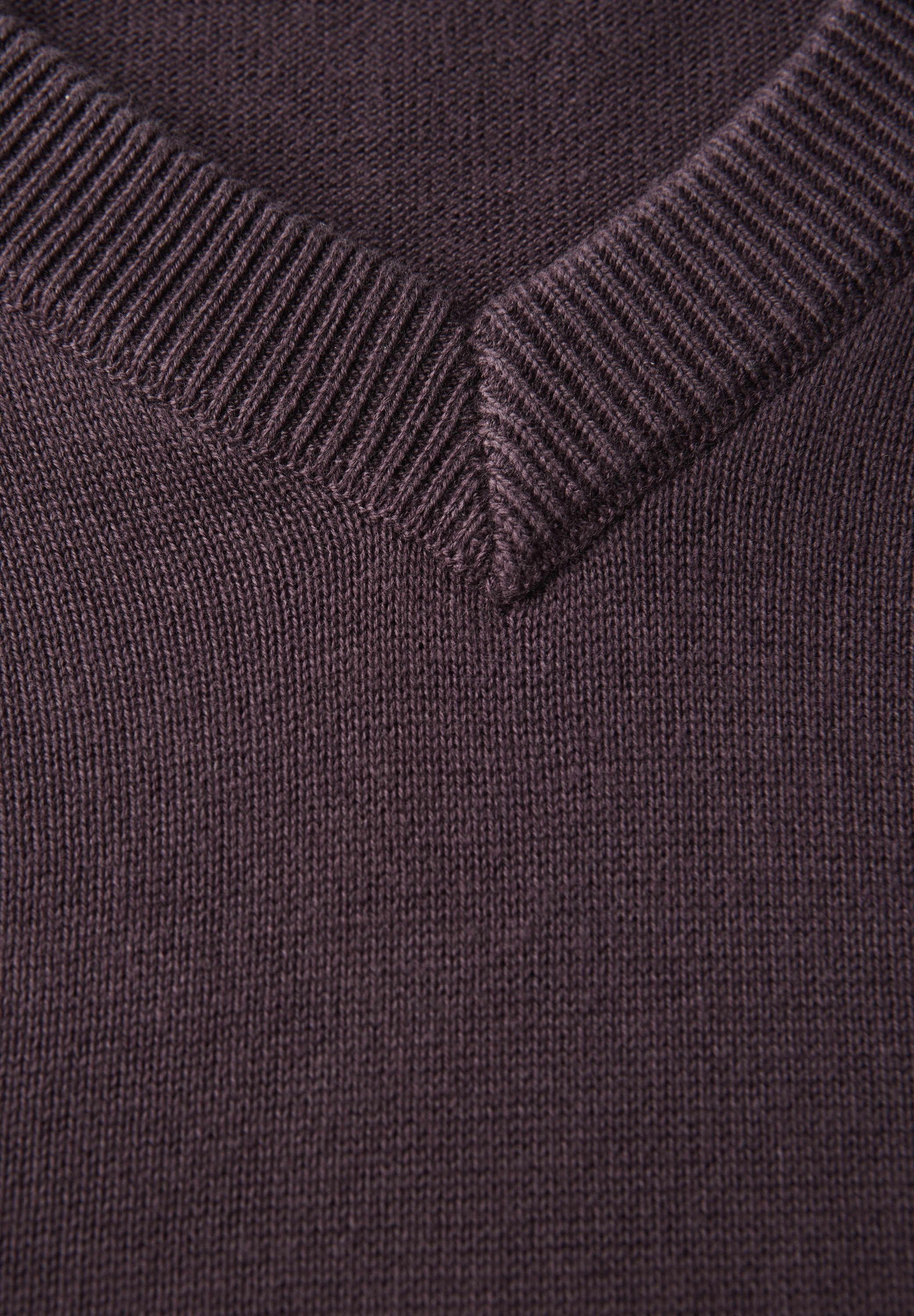 STREET ONE MEN Strickpullover, aus reiner Baumwolle