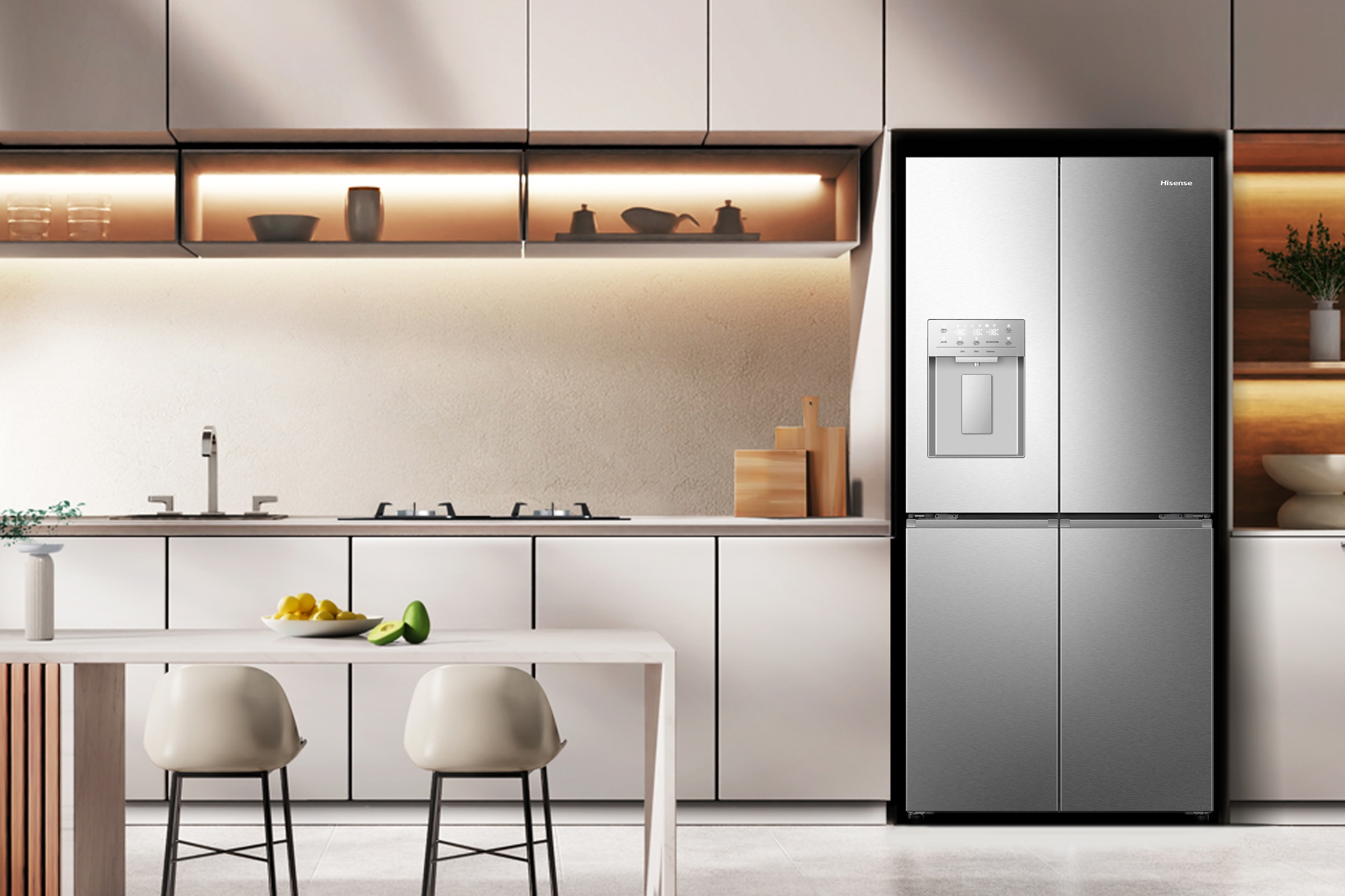 Hisense Multi Door »RQ5P470SYID«, Wasser-/Eisspender