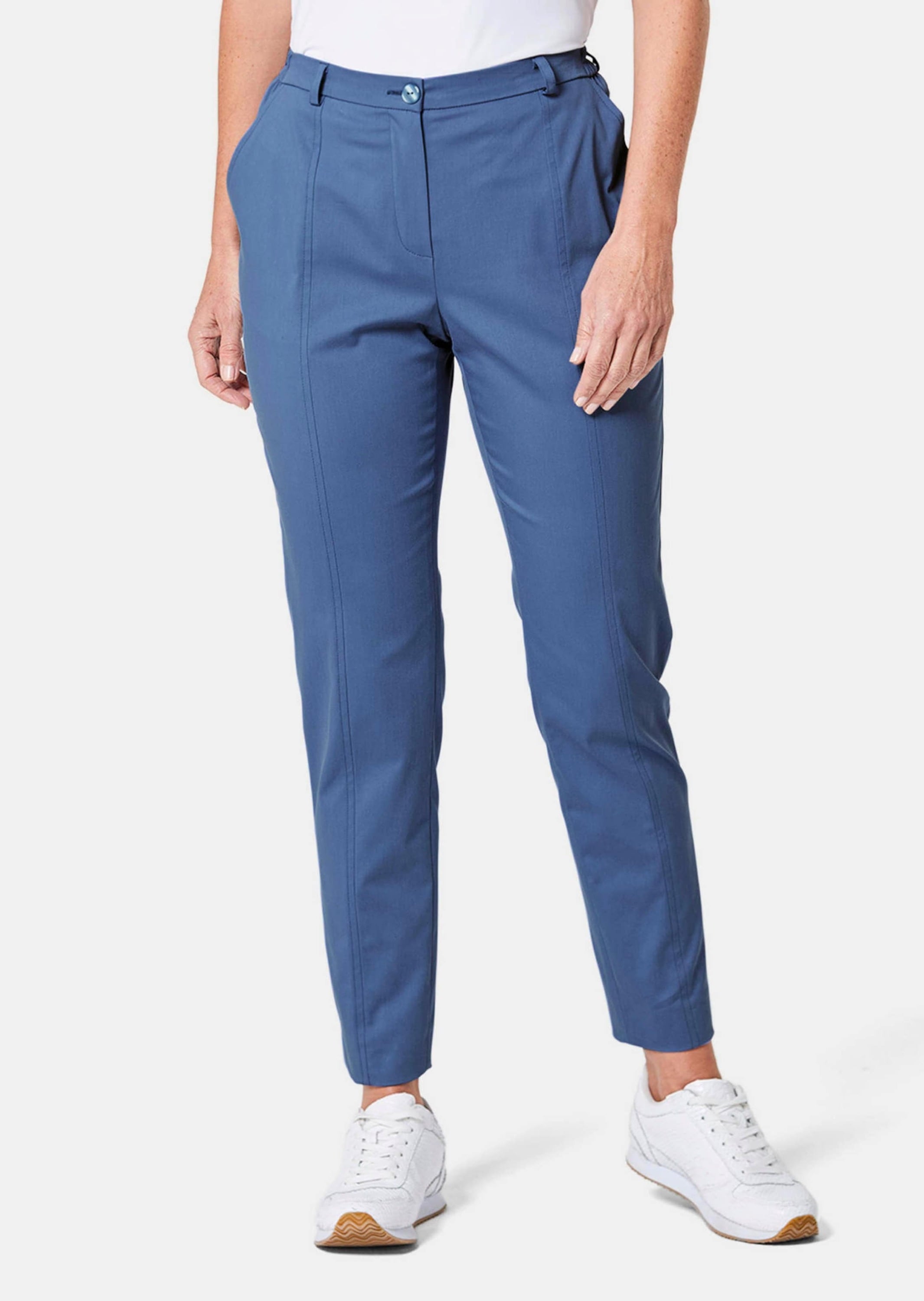 GOLDNER Stoffhose »Satinhose Anna Sportive Hose Anna aus trageangenehmen Satin«