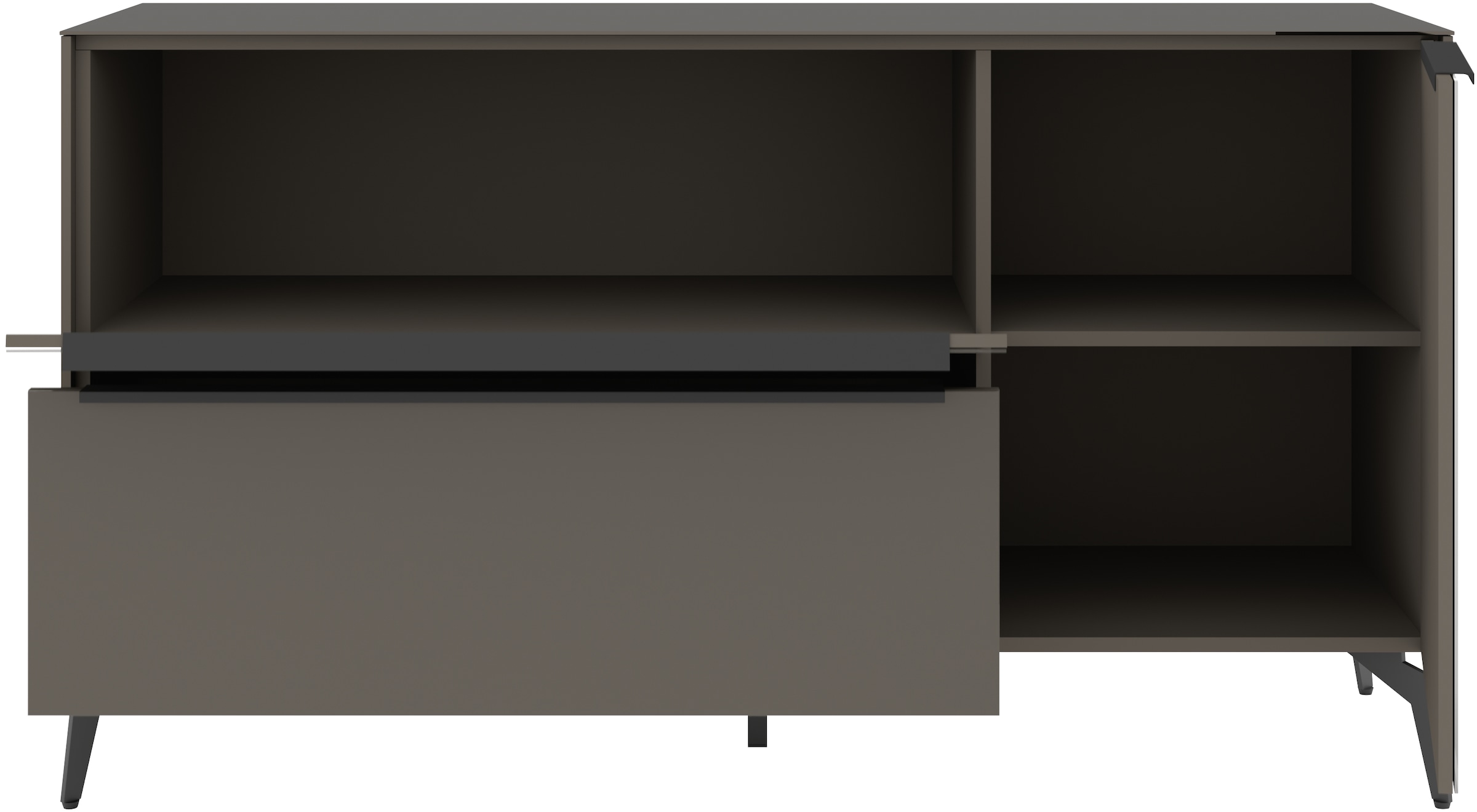 set one by Musterring Lowboard »Reno« 1 Stk. tlg. Mit Winkelfuß in diversen Farben, 78 cm Höhe & Farbauswahl