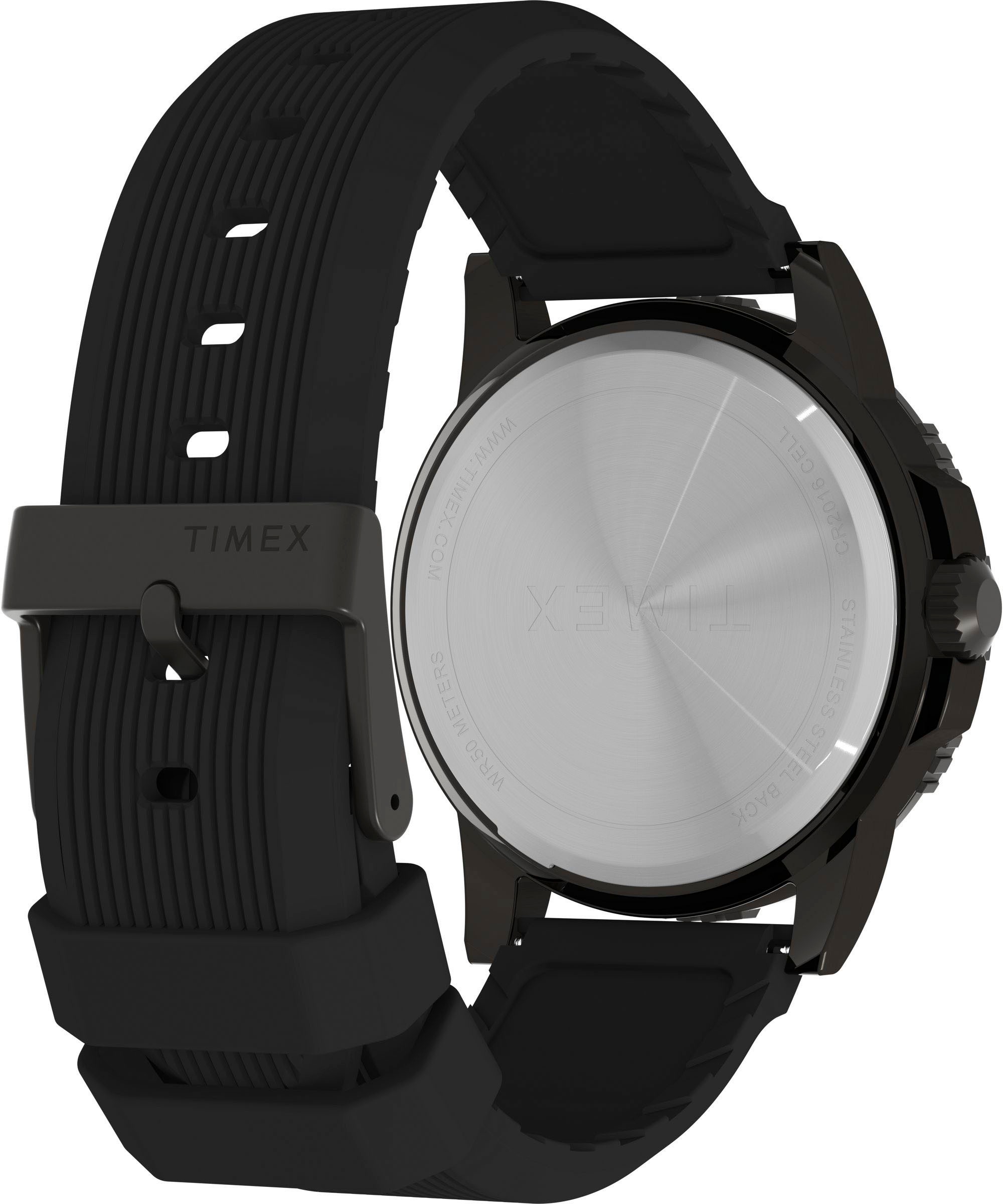 Timex Quarzuhr »RIDGE«, Armbanduhr, Herrenuhr,Silikonarmband,Datum, Leuchtzeiger