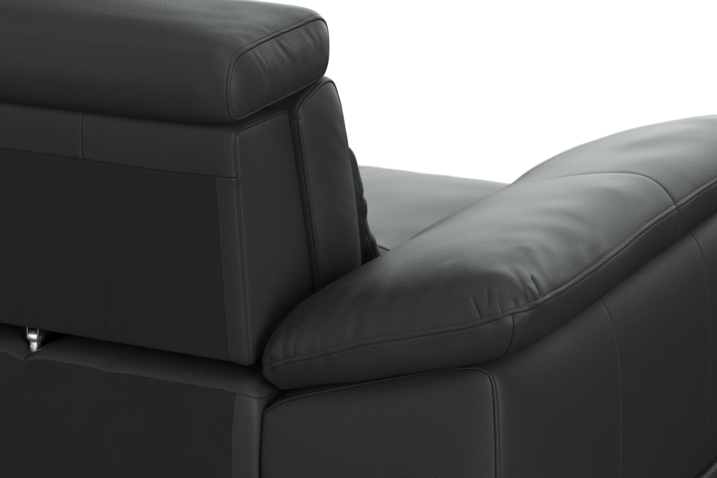 sit&more Ecksofa »Cabrio L-Form, mit Sitztiefenverstellung, Arm- und Kopfteilverstellung«, 3 Nierenkissen, Federkern, optional Bettfunktion und Stauraum