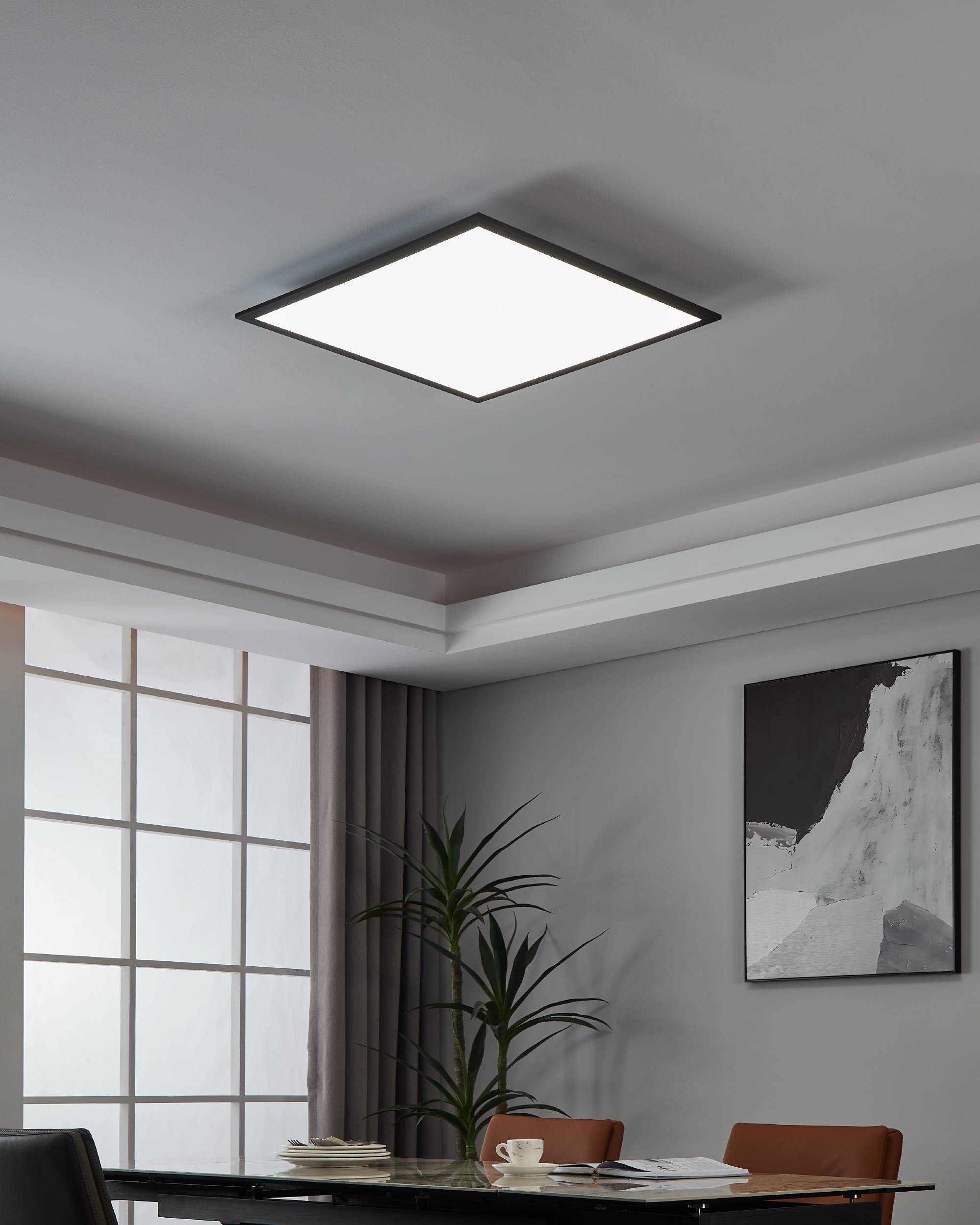 EGLO LED-Deckenleuchte »SALOBRENA-Z«,  in schwarz aus Alu / inkl. LED fest integriert - 33 Watt