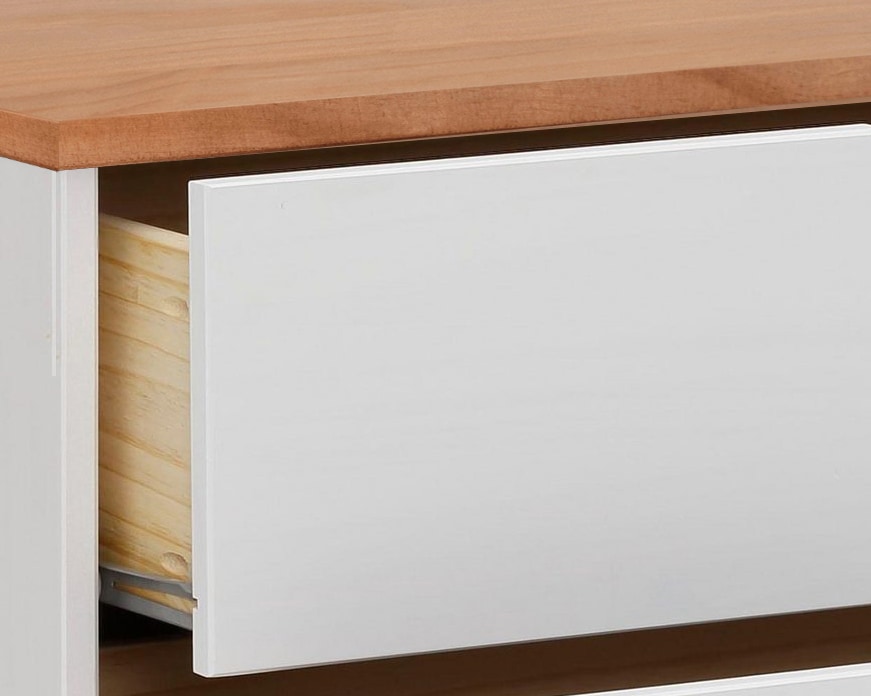 Home affaire Kommode »Post«, aus massivem Kiefernholz, mit Stauraummöglichkeiten, Breite 76 cm