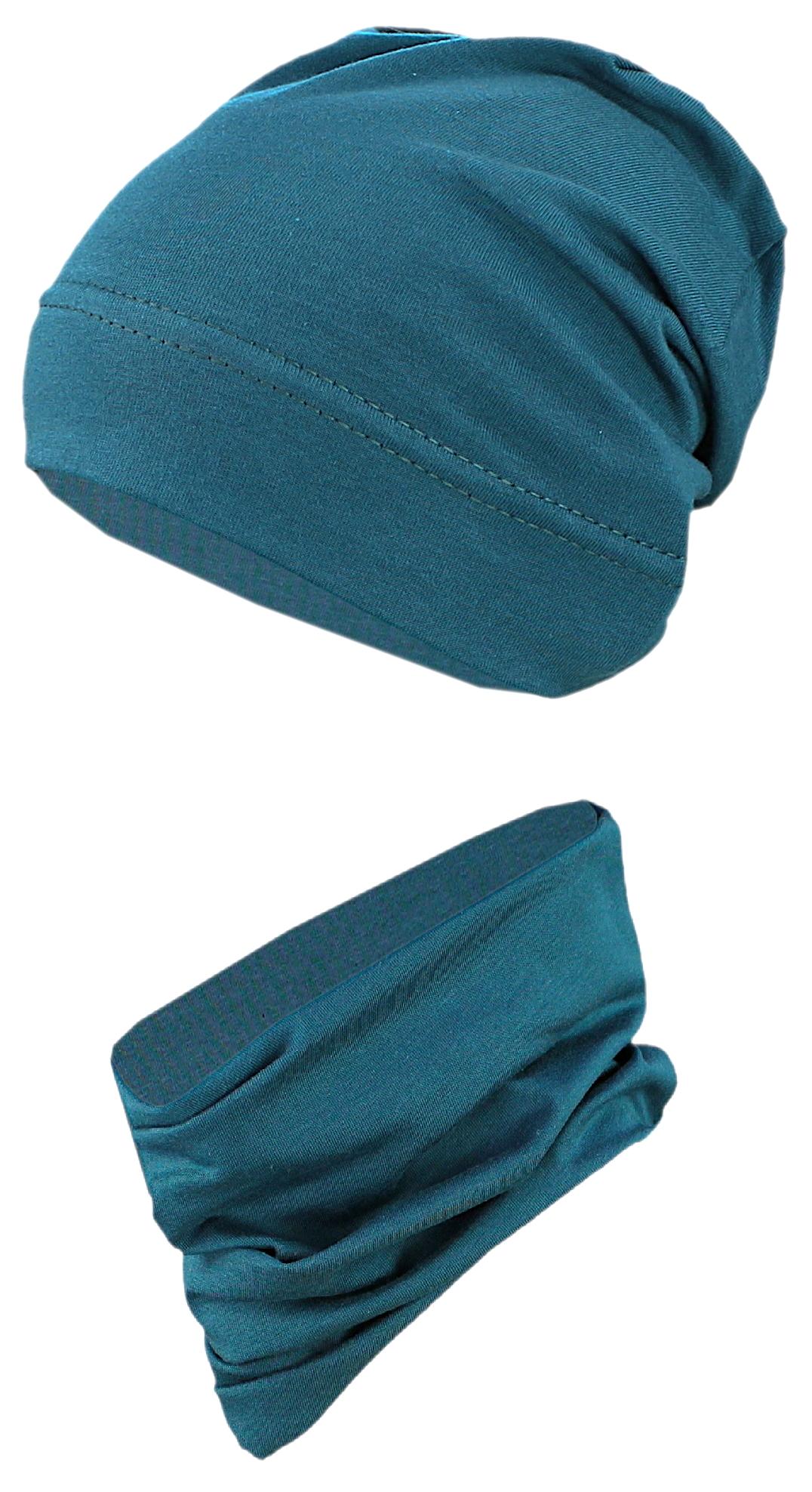 TupTam Beanie "Mütze Jungen Beanie Mütze und Schlauchschal 2er Set"