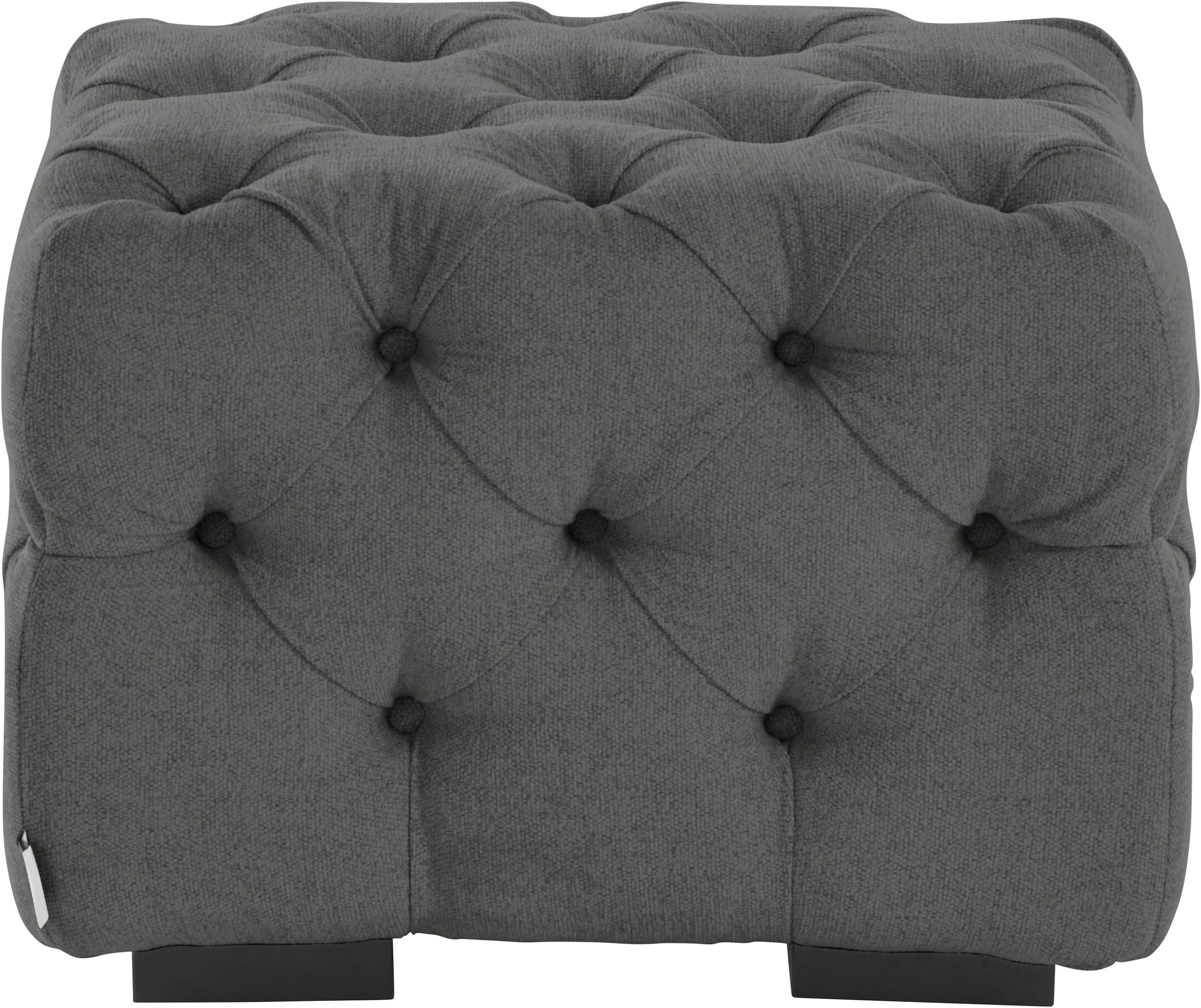Guido Maria Kretschmer Home&Living Polsterhocker »Kalina«, mit klassischer Chesterfield-Knopfheftung, passend zur Serie "Kalina"