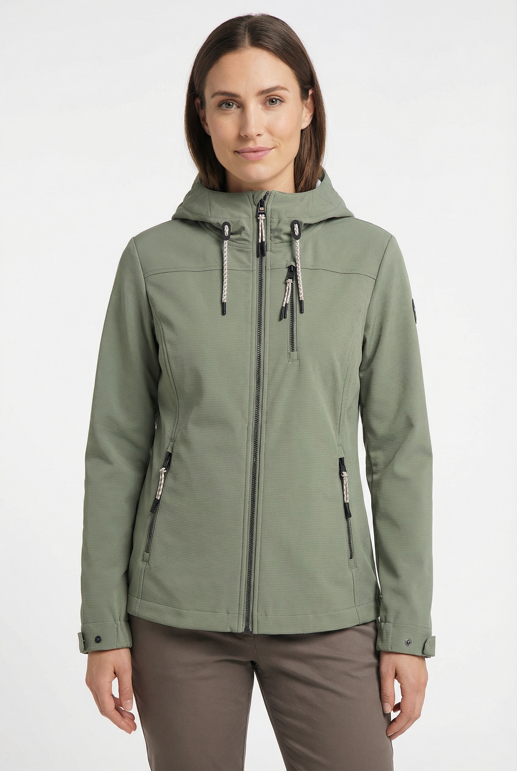 G.I.G.A. DX by killtec Softshelljacke "GS 111 WMN SFTSHLL JCKT" mit regulierbarer Kapuze, atmungsaktiv, wasserabweisend, winddicht