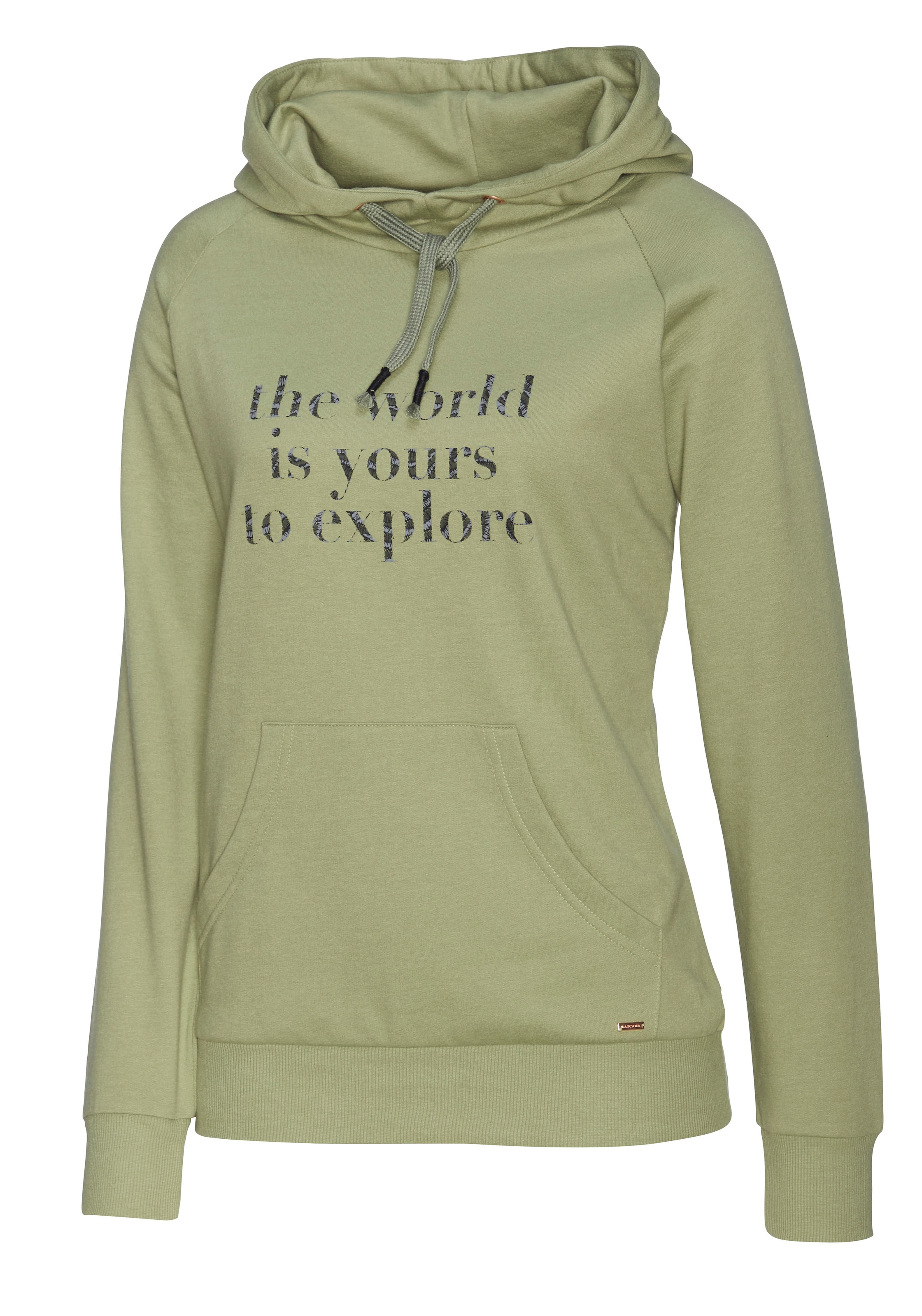 LASCANA Hoodie, mit Statement Druck, Loungewear