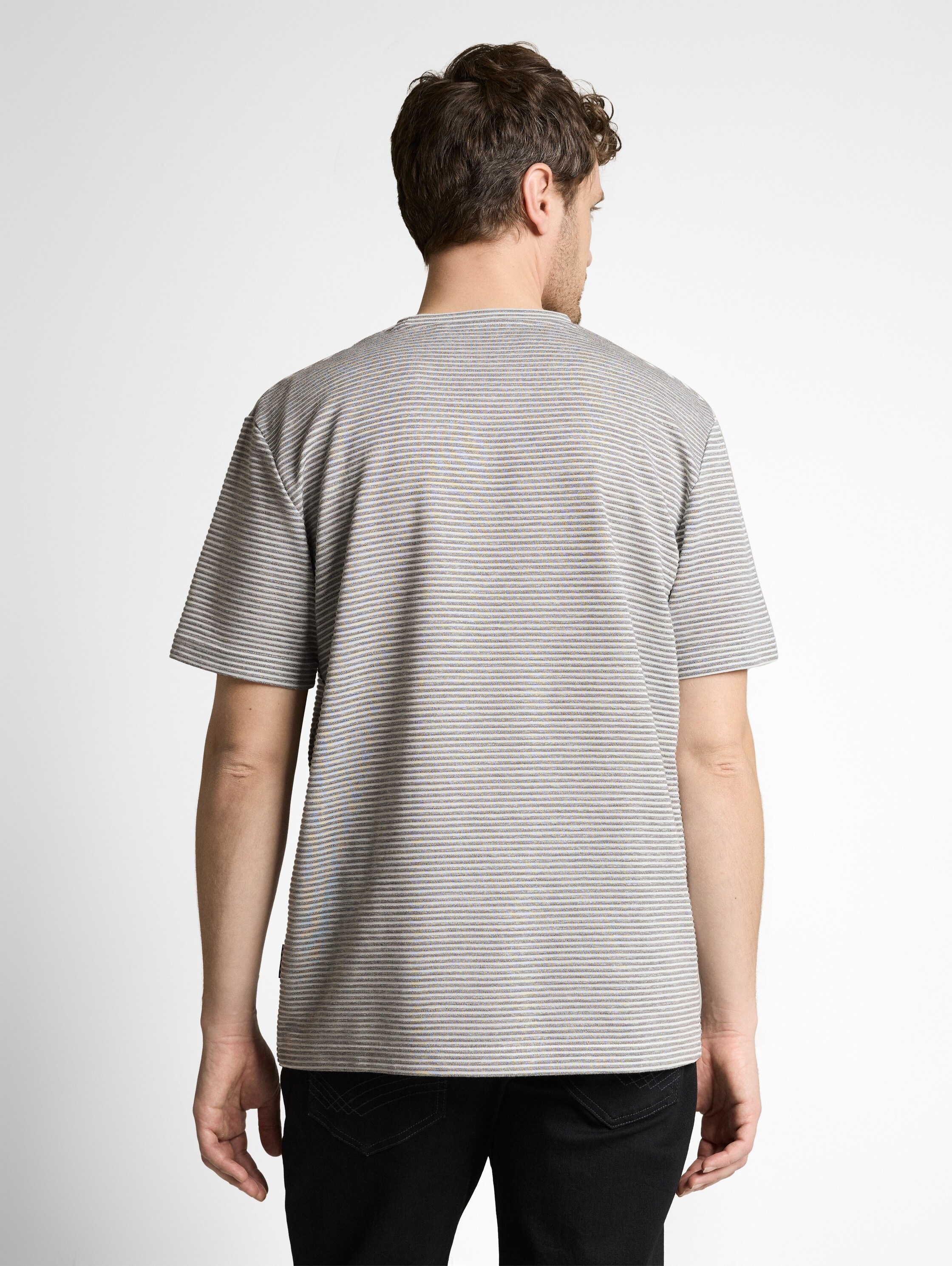 TOM TAILOR Kurzarmshirt Rundhals in Streifen-Optik günstig online kaufen